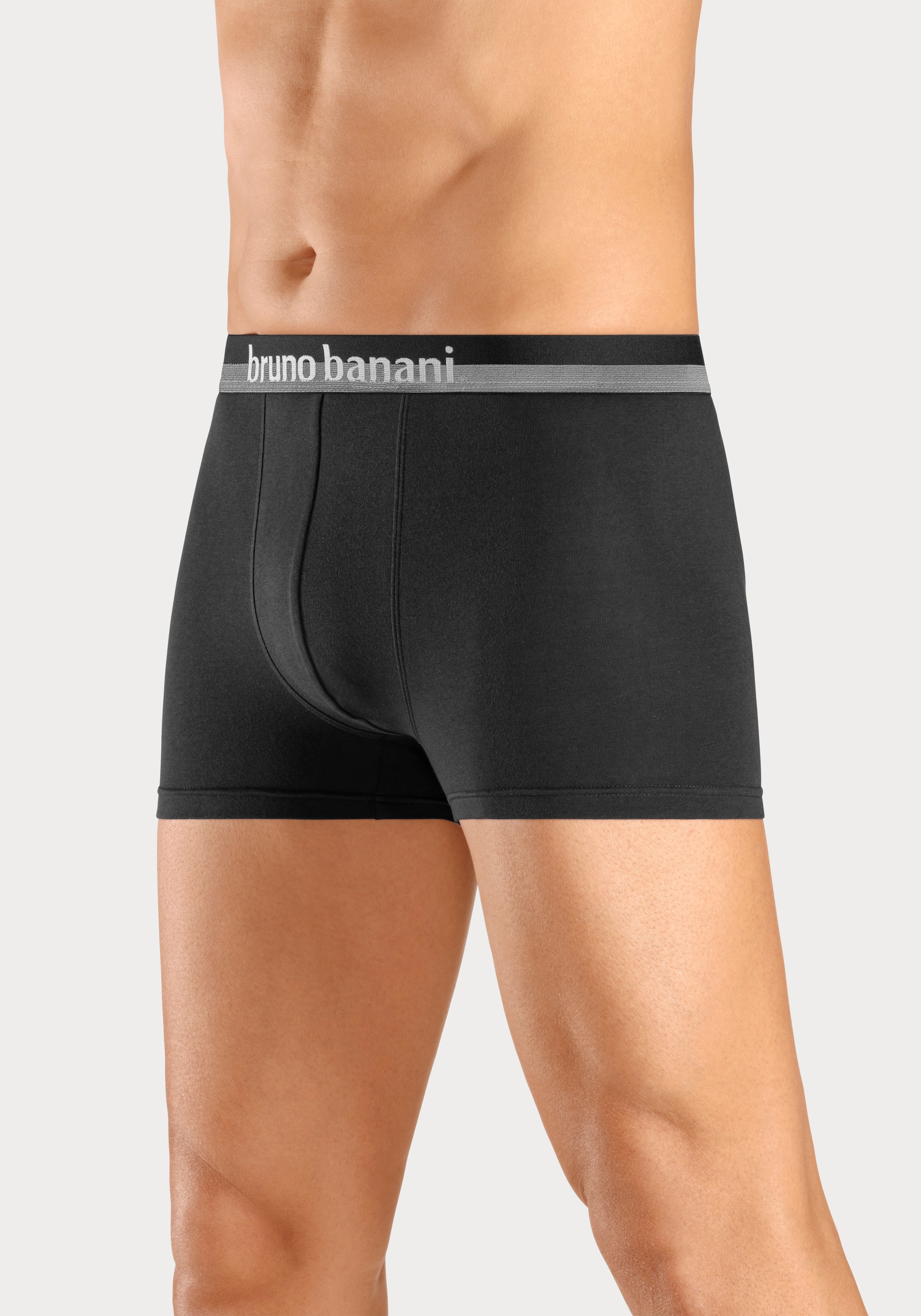 Bruno Banani Boxer »Boxershorts für Herren«, (Packung, 4 St.), mit erhabenem Logo-Druck auf dem Bund