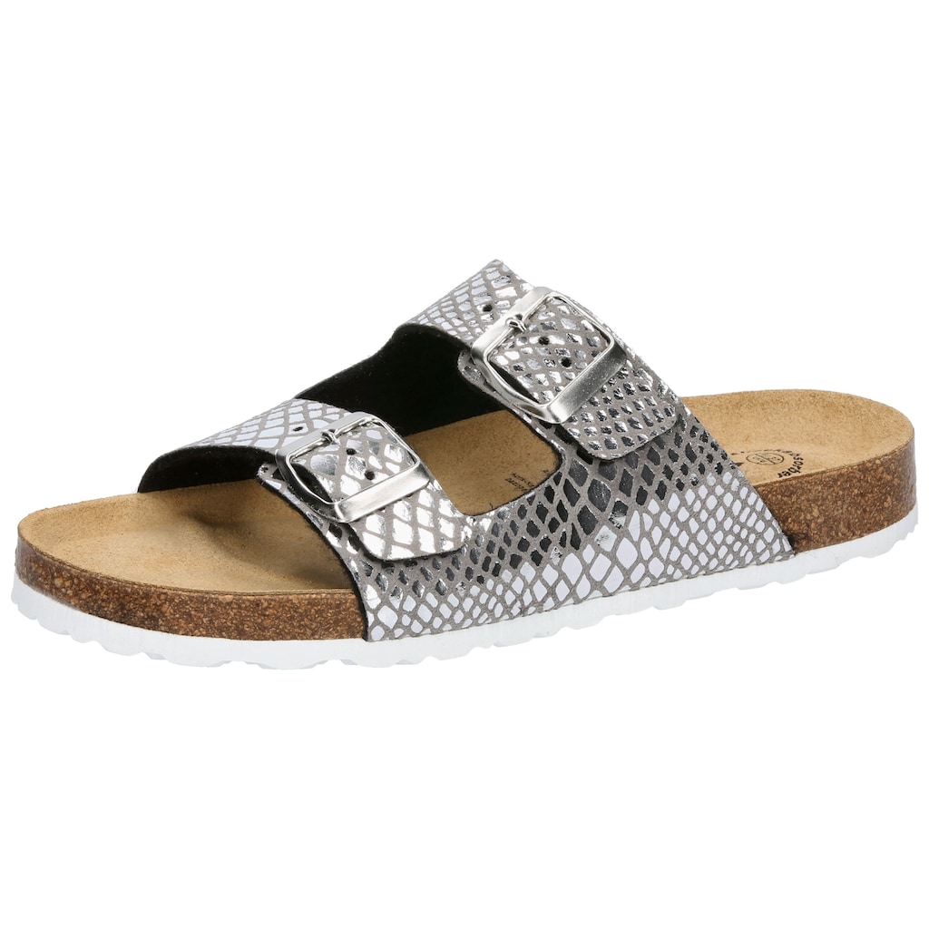 Lico Pantolette »Pantolette Natural Snake Soft«