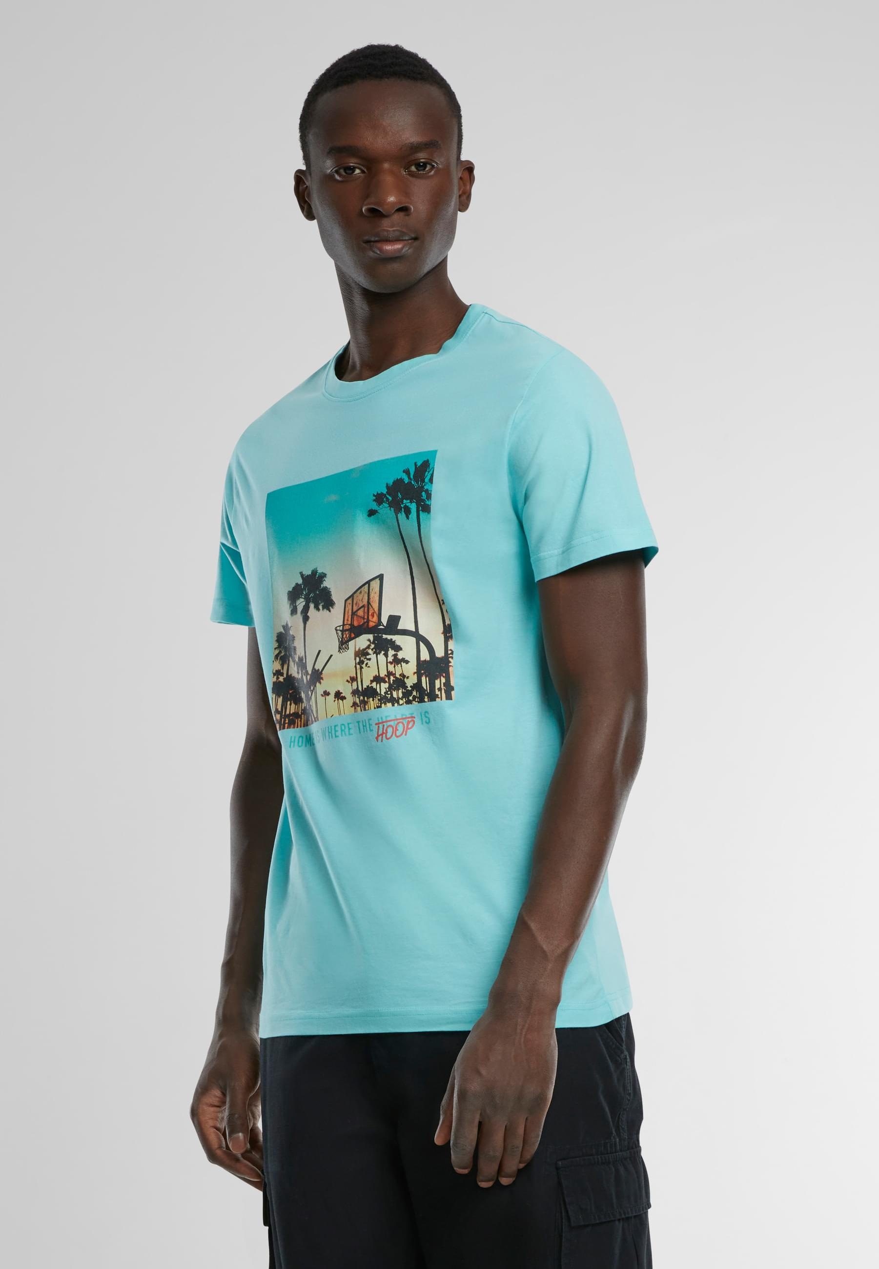MisterTee T-Shirt »MisterTee Herren Home Hoop Tee«, (1 tlg.)