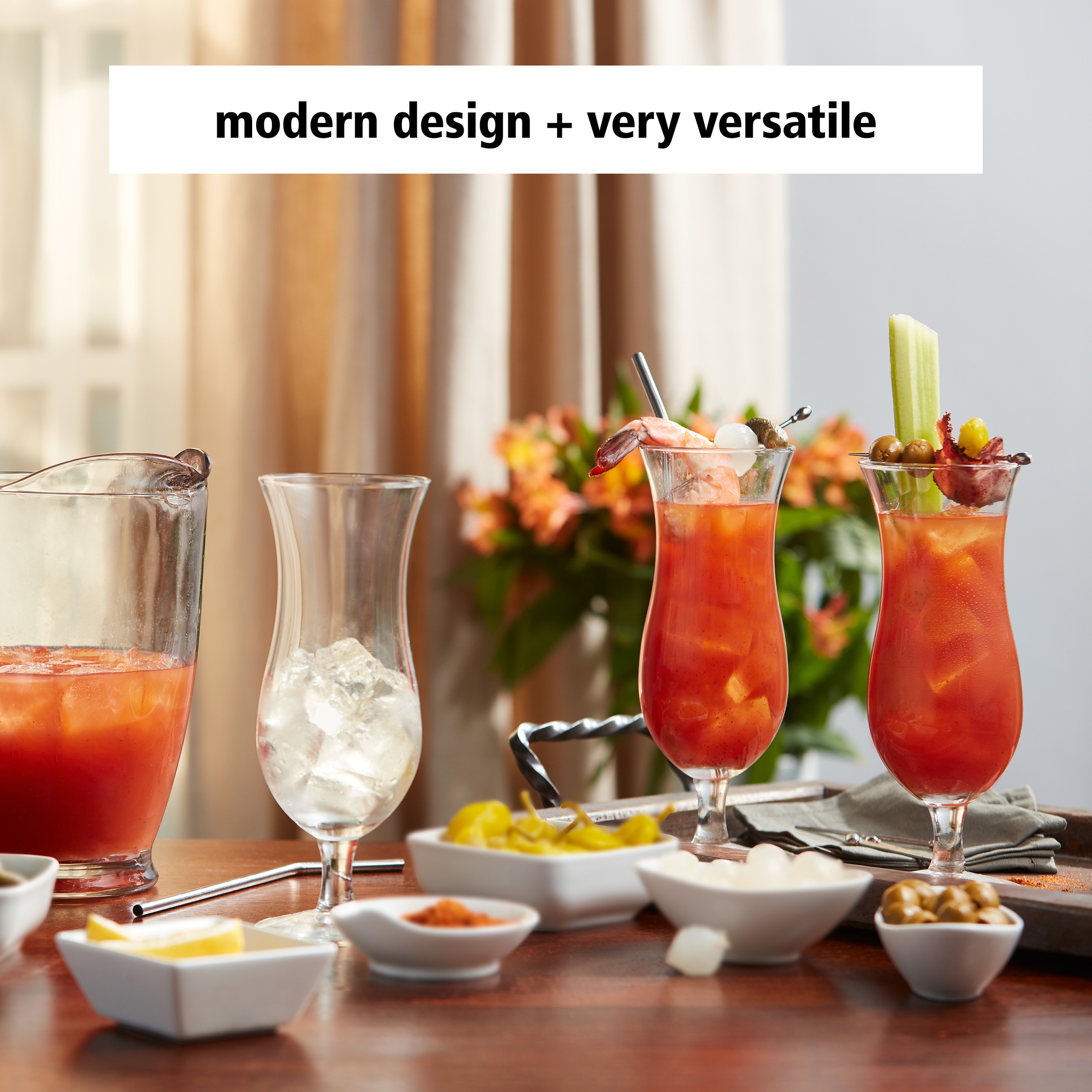 LIBBEY Gläser-Set »Libbey Hurricaneglas 12er Set, 444 ml«, (Set, 12 tlg.), hochwertig verarbeitet, modernes Design, ideal für exotische Cocktails