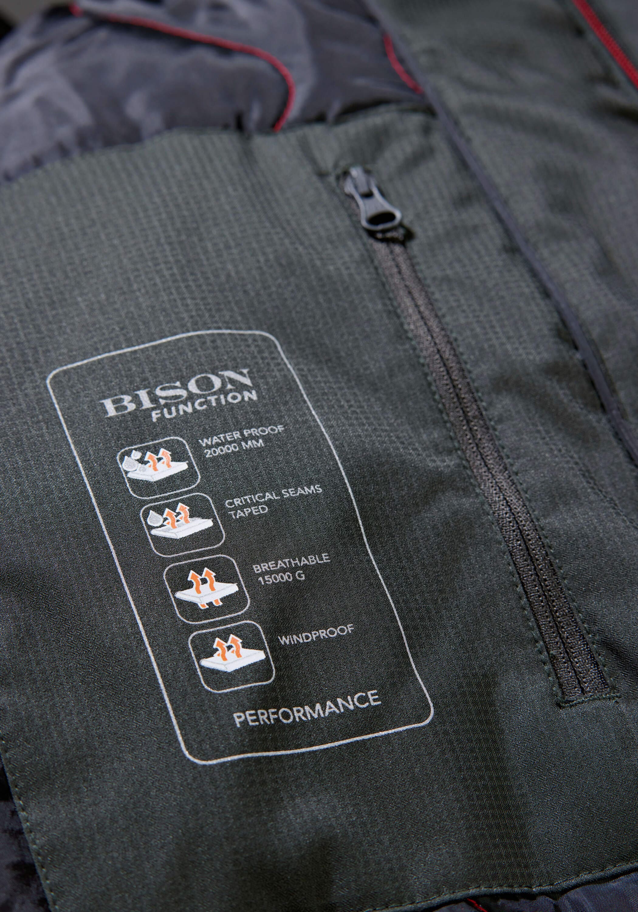 BISON Funktionsjacke »BISON Funktionelle Jacke«