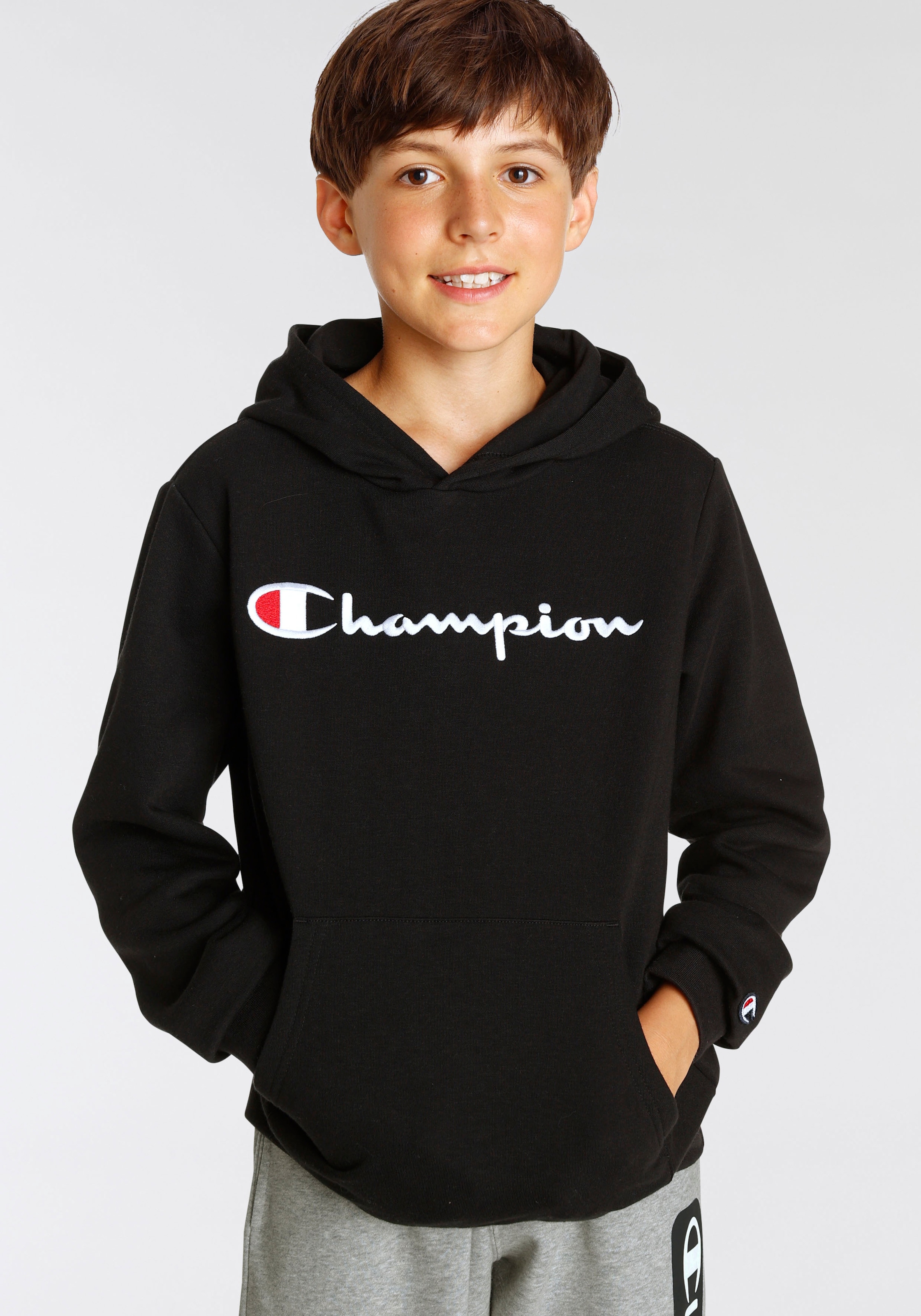 Champion Sweatshirt - BAUR Kinder« Hooded Logo für für »Classic Sweatshirt large ▷ 