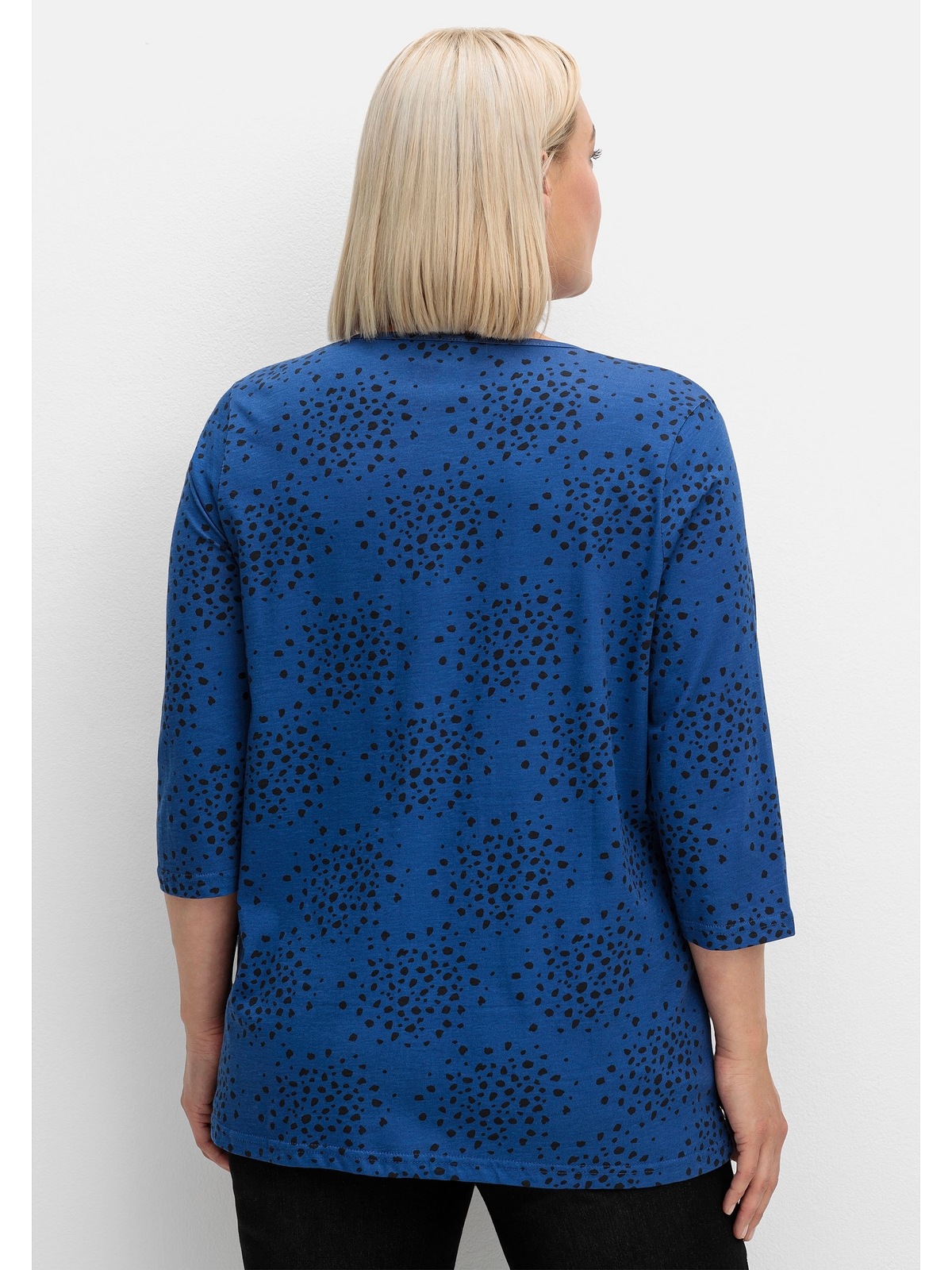 Sheego 3/4-Arm-Shirt »Große Größen«, mit Konfetti-Print