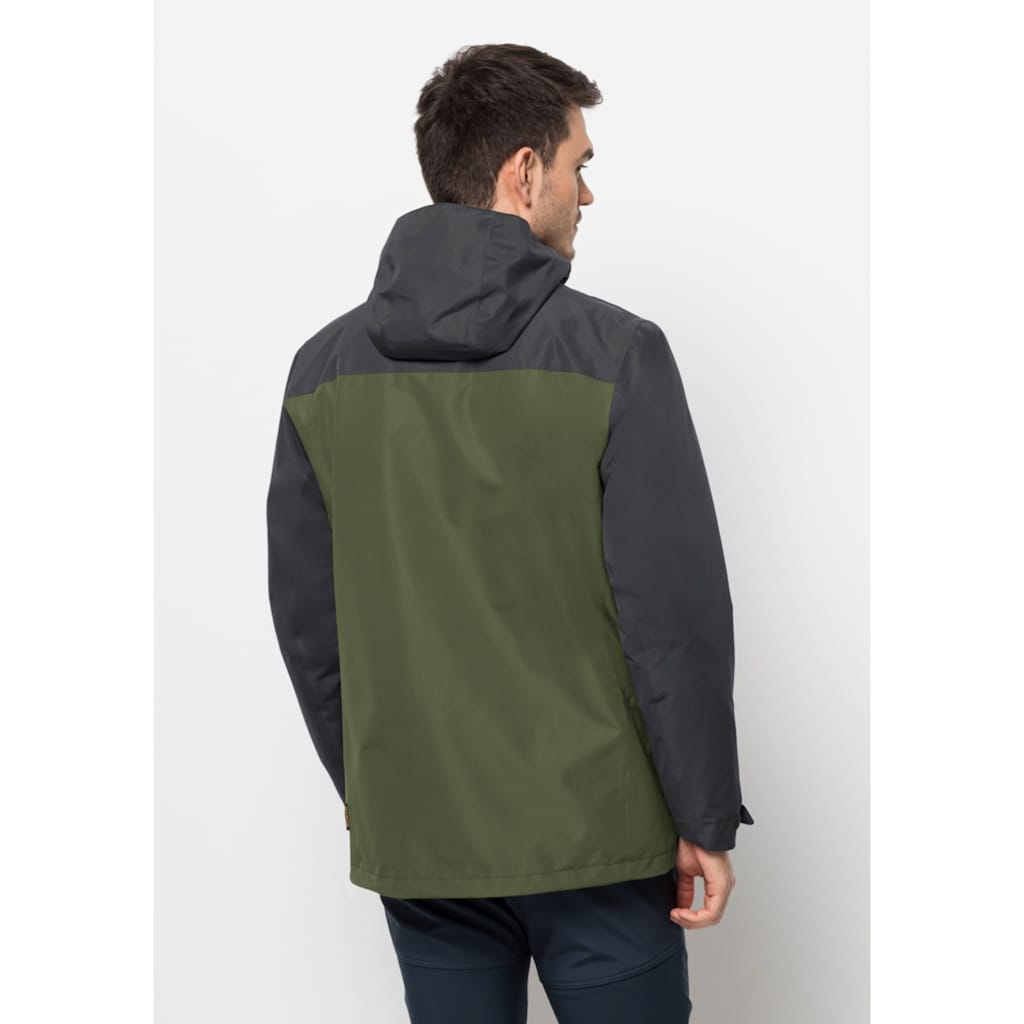 Jack Wolfskin 3-in-1-Funktionsjacke »TAUBENBERG 3IN1 JKT M«, (2 teilig), mit Kapuze