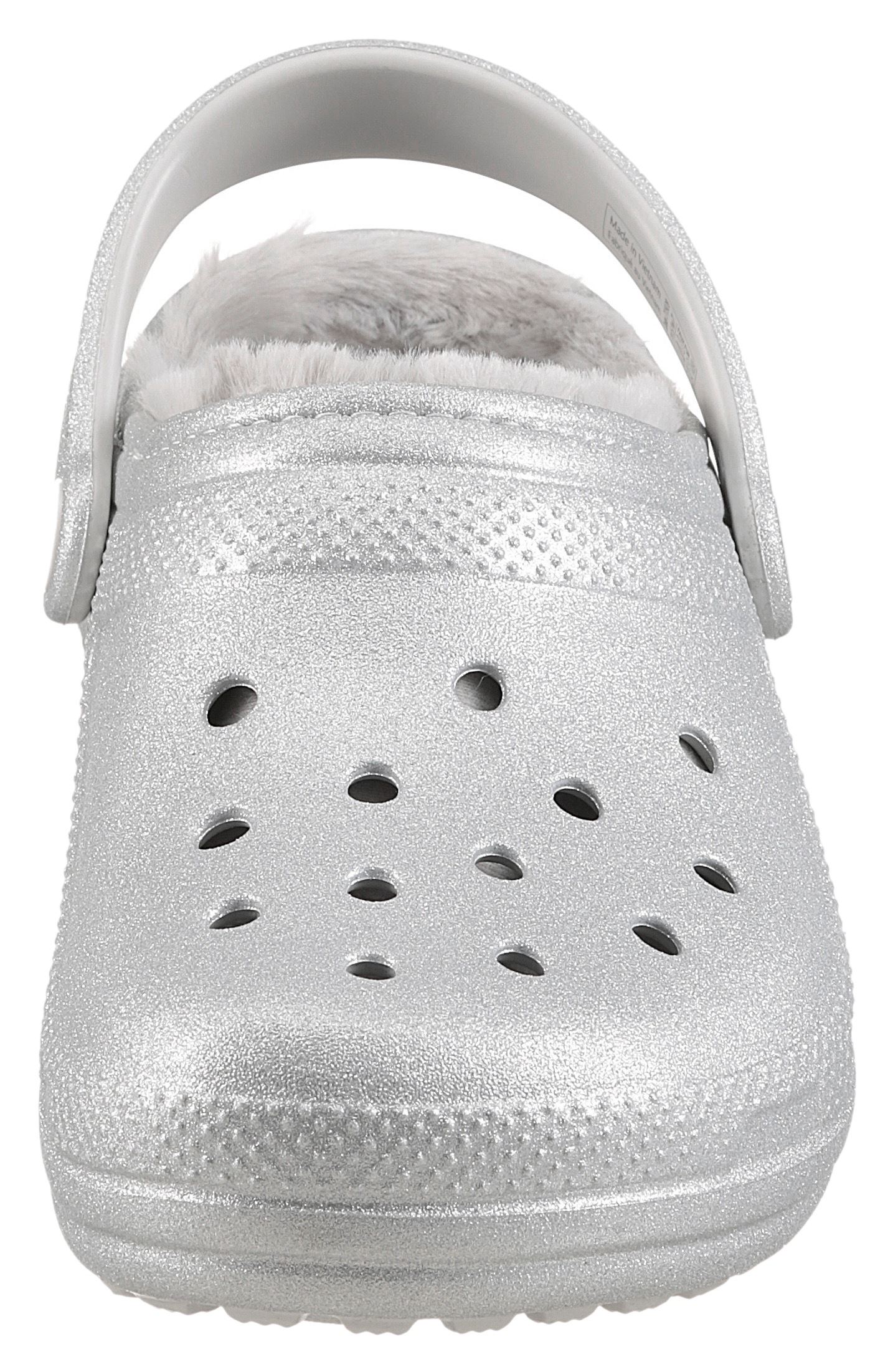 Crocs Clog »Classic Fuzz Lined Glitter«, mit Lüftungsöffnungen