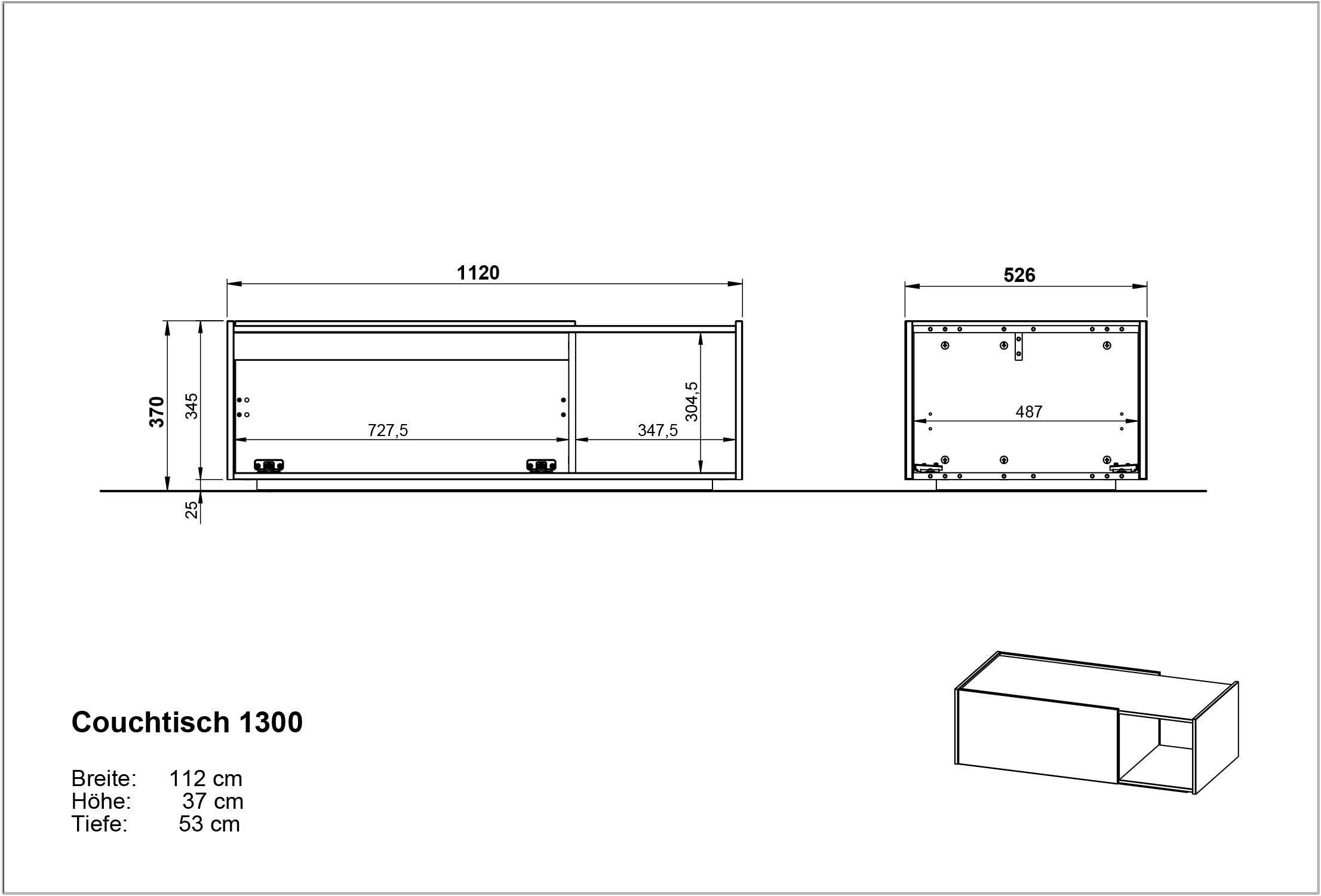 4 Design Sideboard, Wandboard, griffloses GERMANIA Couchtisch, | Vitrine, St.), (Set, mit »Cantoria«, BAUR Wohnzimmer-Set