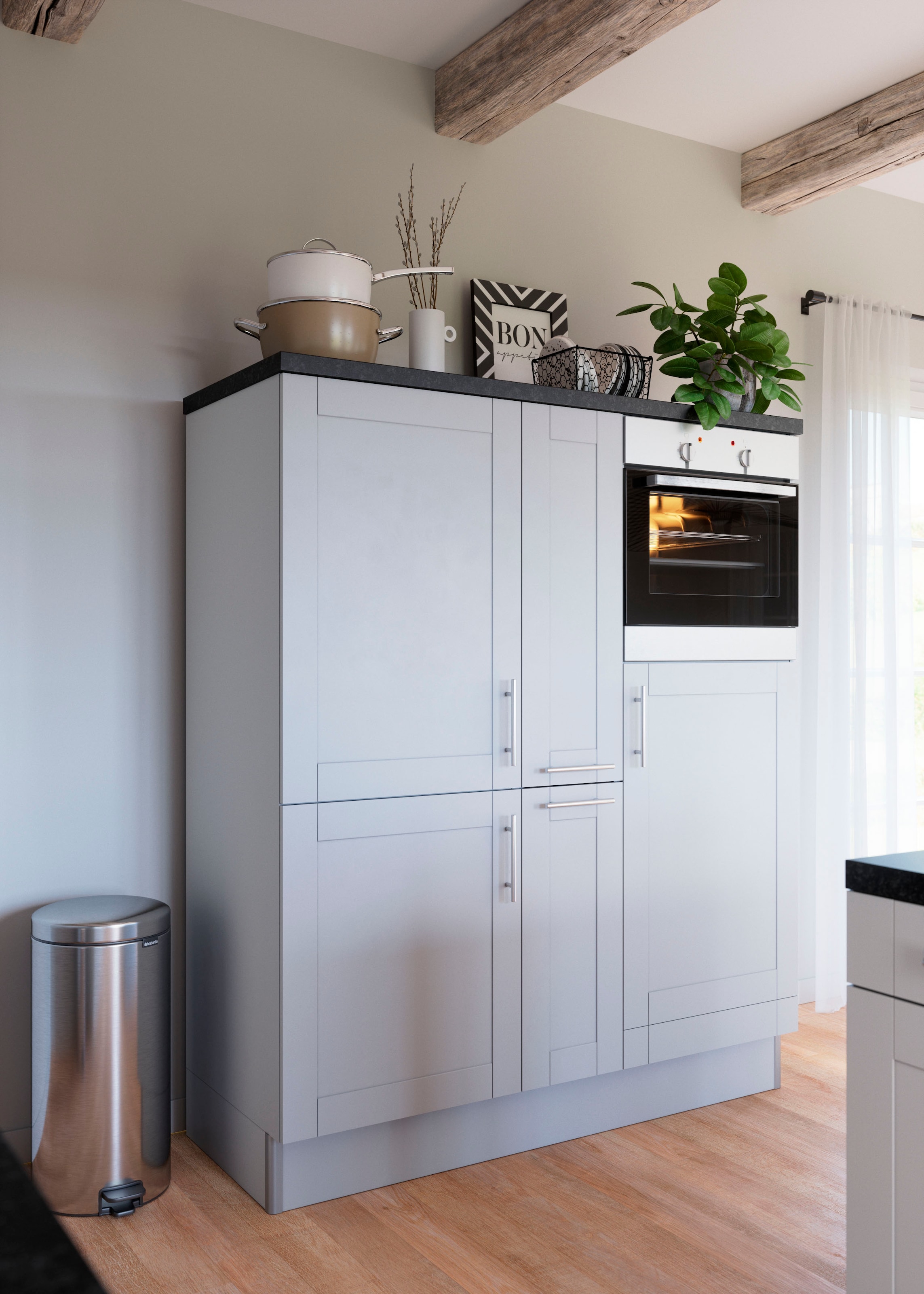 KOCHSTATION Pantryküche "KS-Ahus", Breite 150 cm,wahlweise mit E-Geräten,So günstig online kaufen