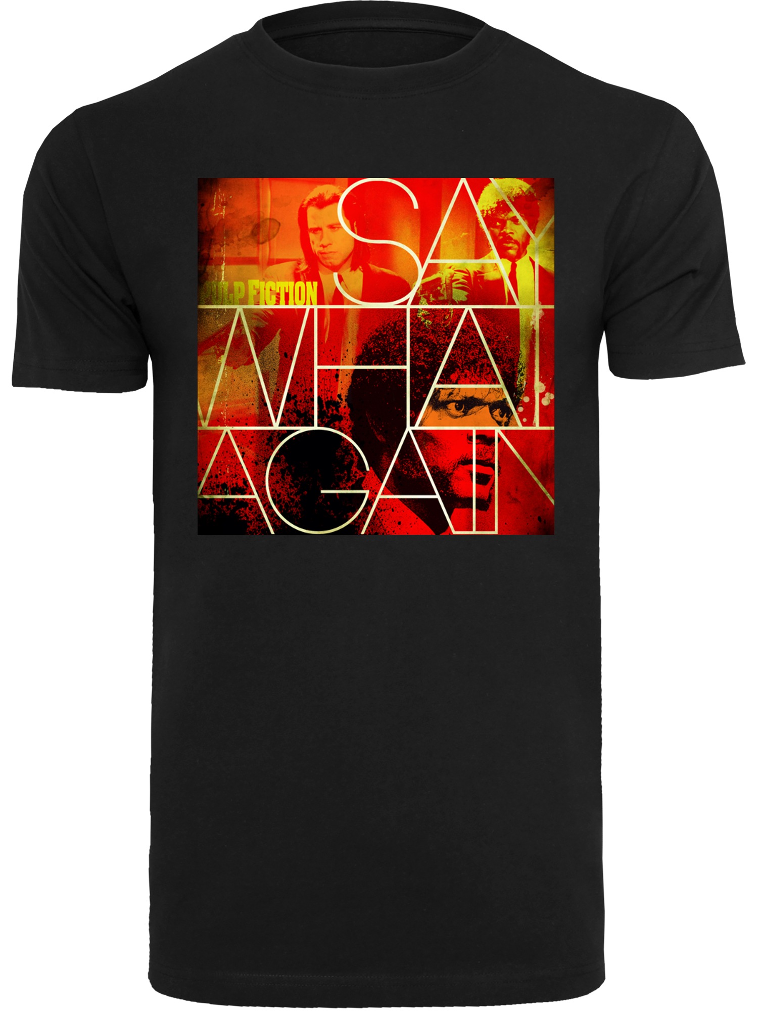 Merchcode Kurzarmshirt »Merchcode Herren Pulp Fiction Say What Tee«, (1 tlg.)