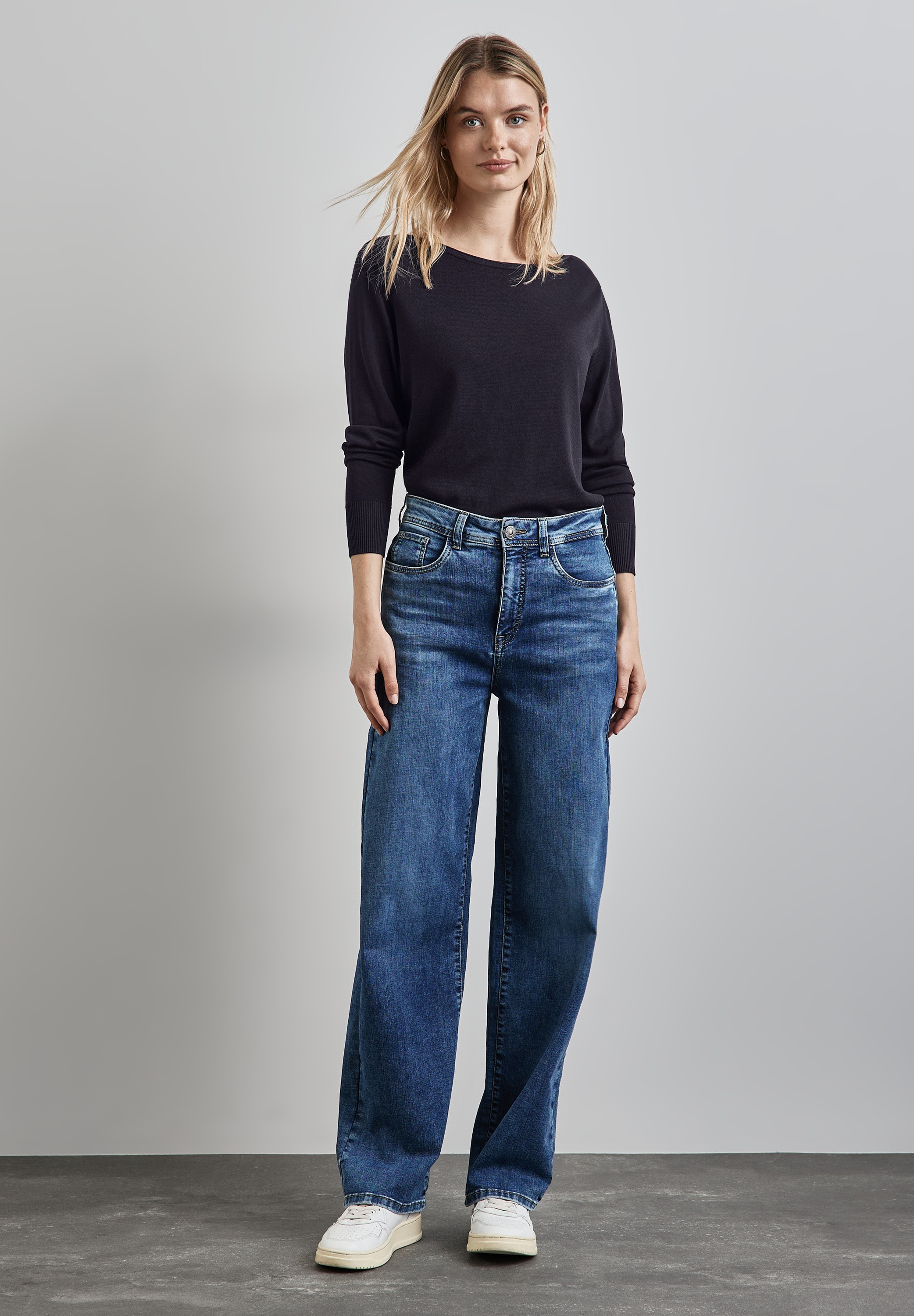 STREET ONE Strickpullover, Feinstrick