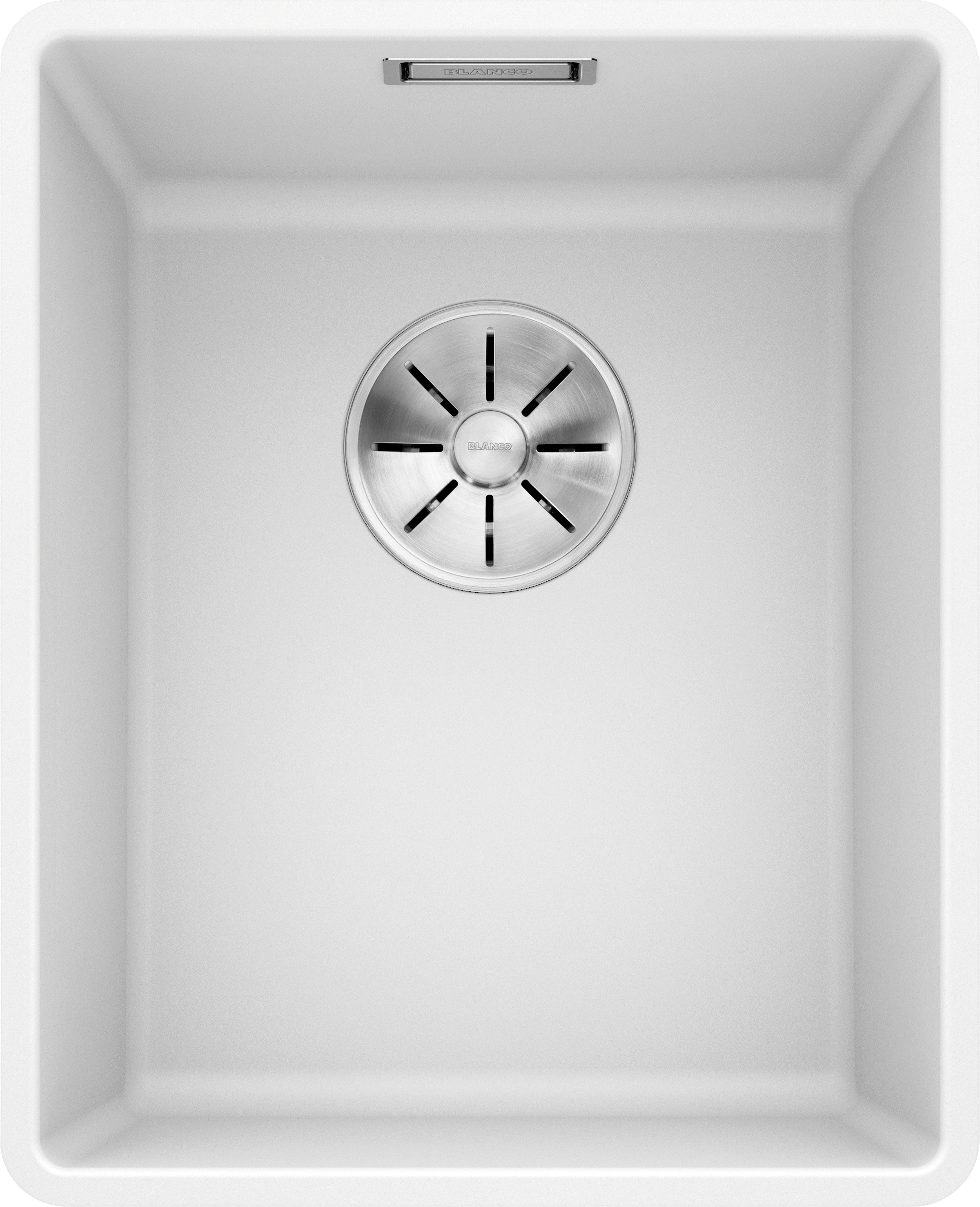 Granitspüle BLANCO, B:43cm H:19cm T:35cmweiß, Verbundwerkstoff, Küchenspülen, "SUBLINE 320-F", erhältlich in mehreren Farben