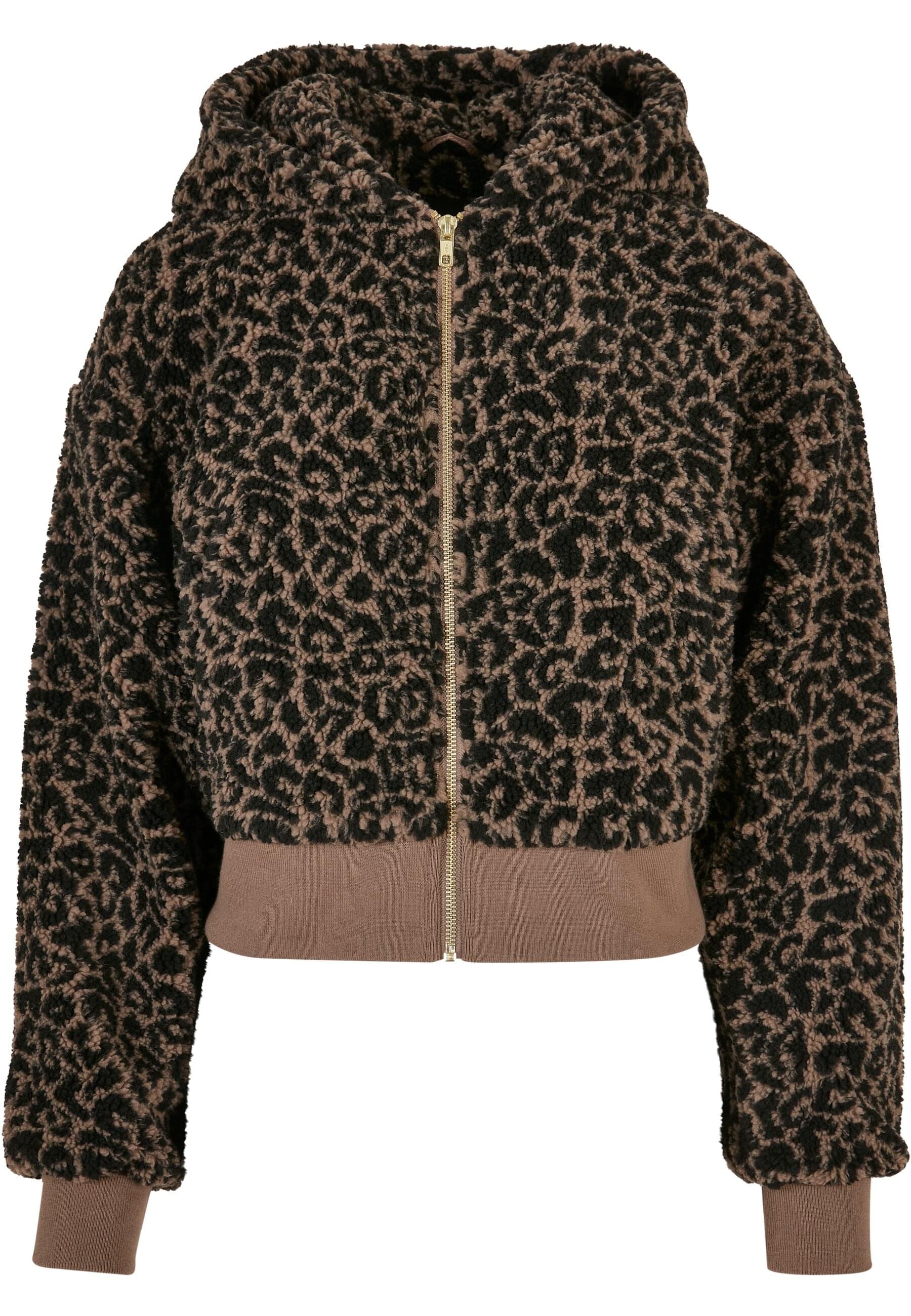 Allwetterjacke »Urban Classics Damen Ladies Short Oversized AOP Sherpa Jacket«, (1...