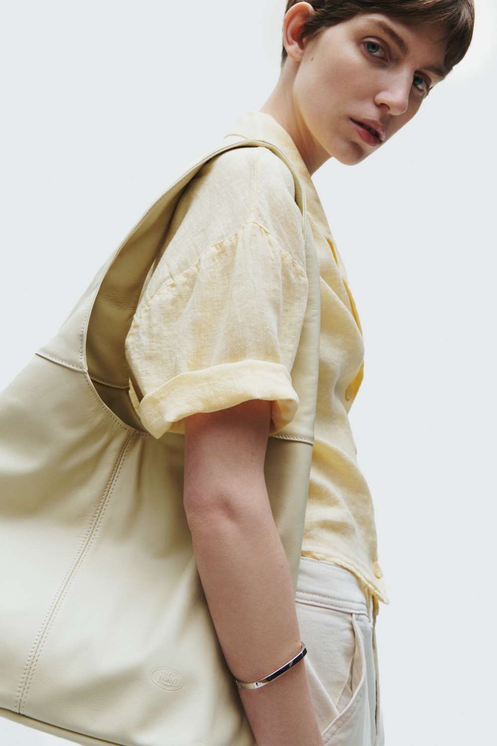 Piké Shopper, echt Leder, Made in Italy