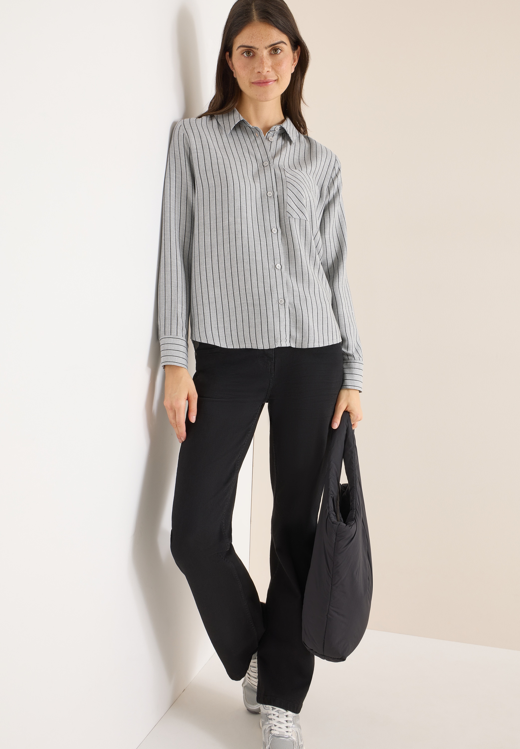 Cecil Hemdbluse Streifen Flanell-Hemdbluse