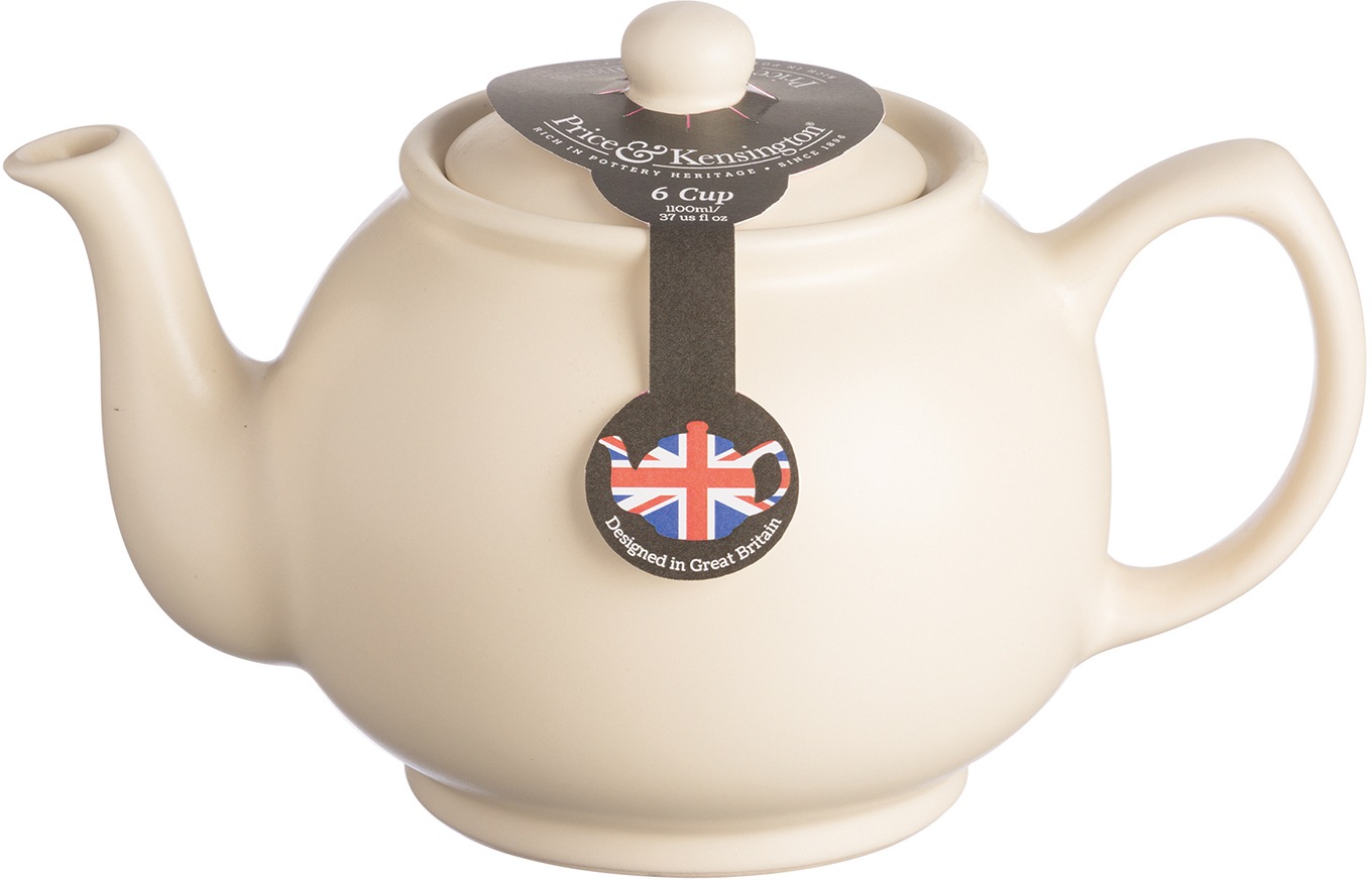 PRICE & KENSINGTON® Teekanne »Betty«, 1,1 l, Steingut, matt, 6 Tassen