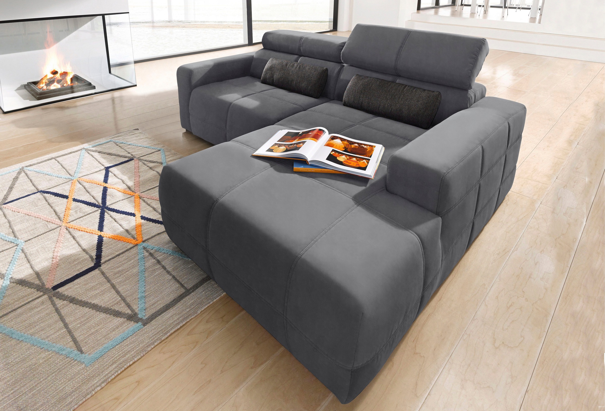 DOMO collection Ecksofa "Brandon Sitzbelastung 140 kg, kleine Ausführung B/ günstig online kaufen