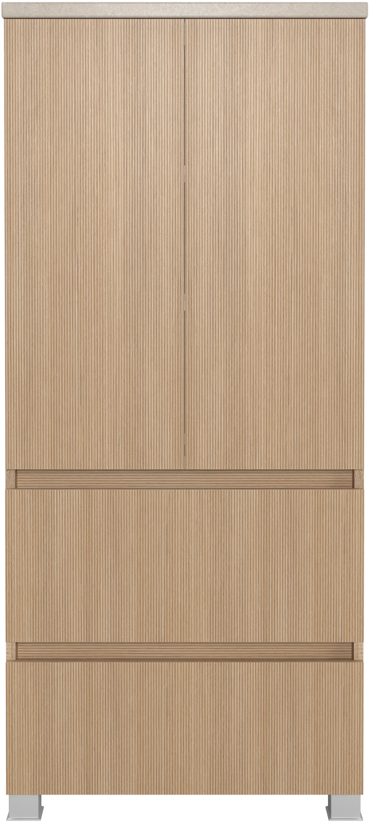 Thumbnail - welltime Midischrank "EIXO, 2 Türen, 2 verstellbare Einlegeböden, 2 Softclose-Auszüge"