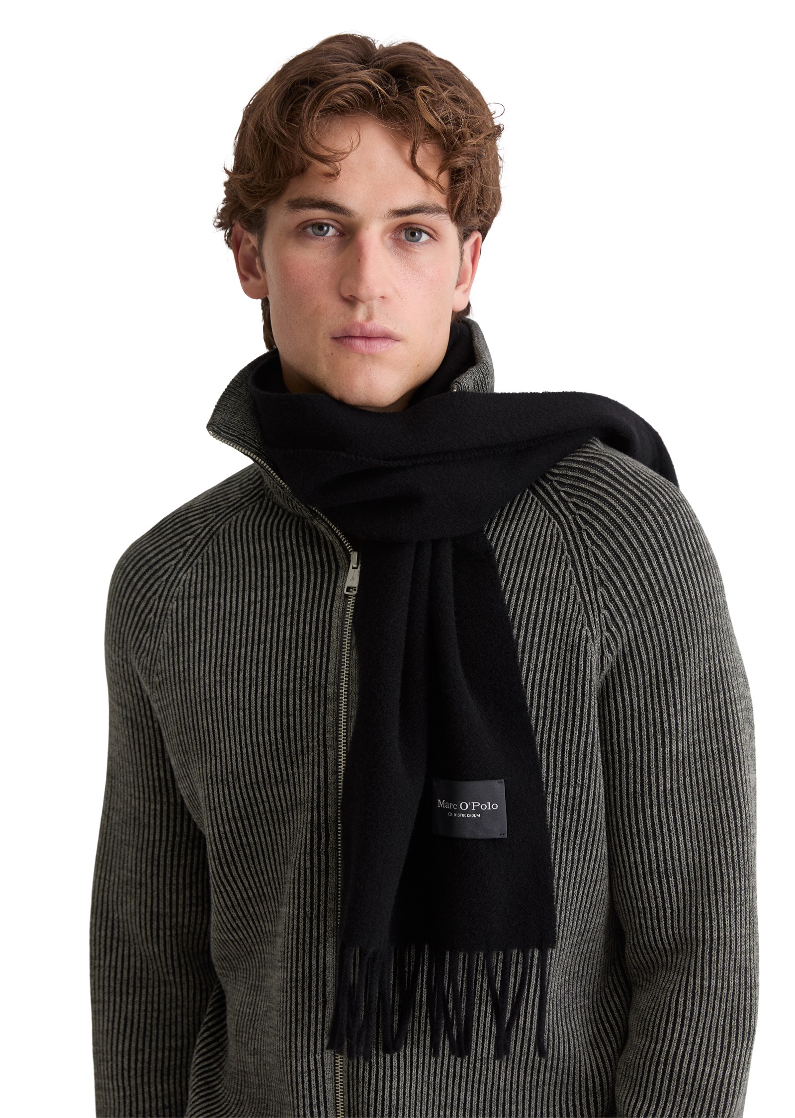 Thumbnail - Marc OPolo Fransentuch "aus weicher Schurwolle"