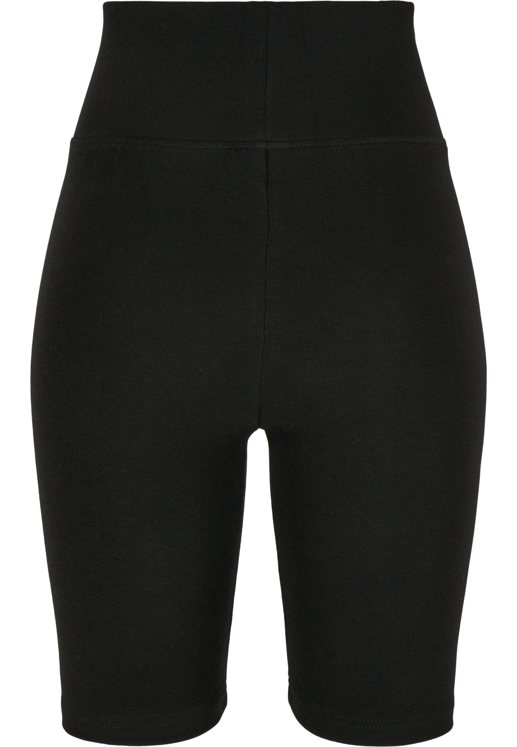 URBAN CLASSICS Stoffhose »Urban Classics Frauen Ladies High Waist Branded Cycle Shorts«, (1 tlg.)
