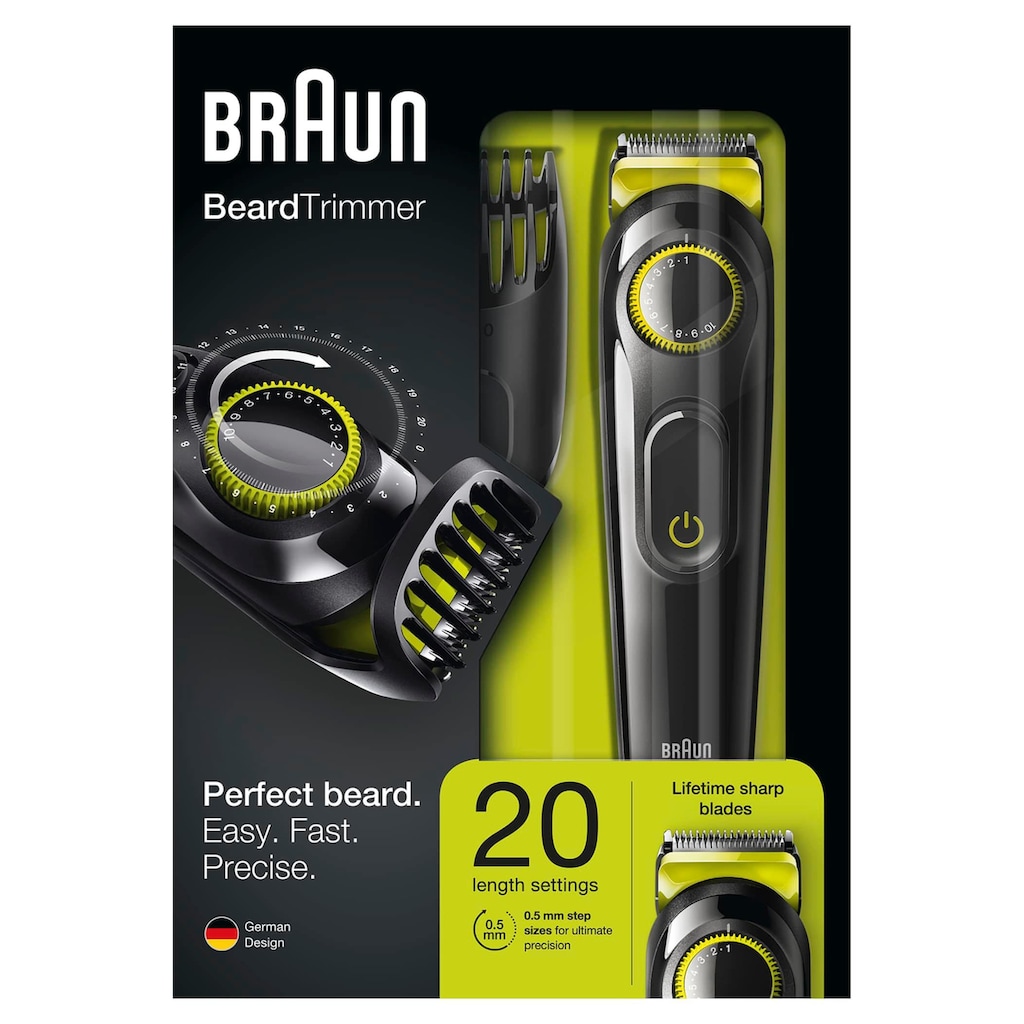 Braun Haar- und Bartschneider »BT3021«, 2 Aufsätze