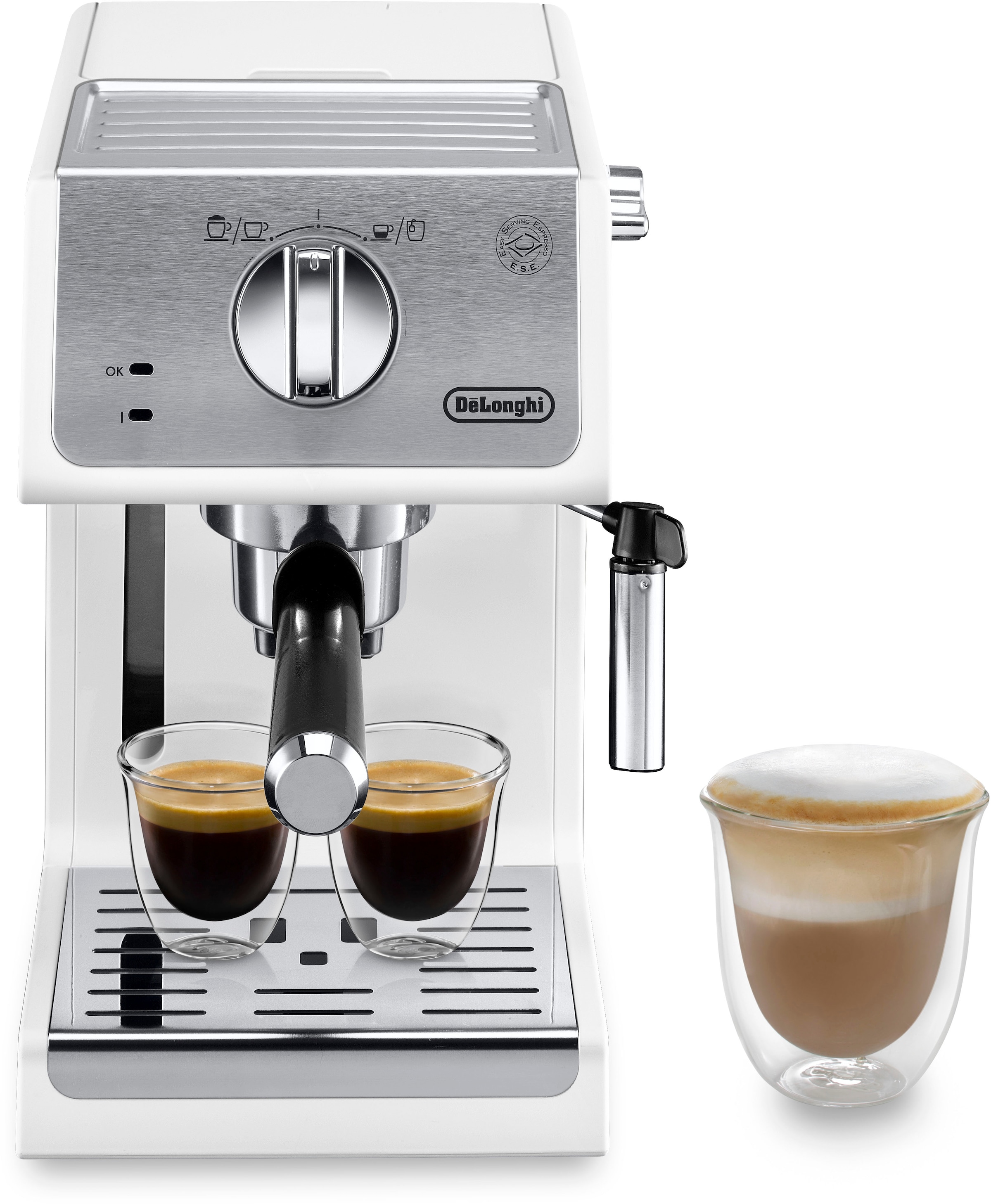 De'Longhi Espressomaschine »Active Line ECP 33.21.W«, Siebträger, 1100 Watt, 15 Bar