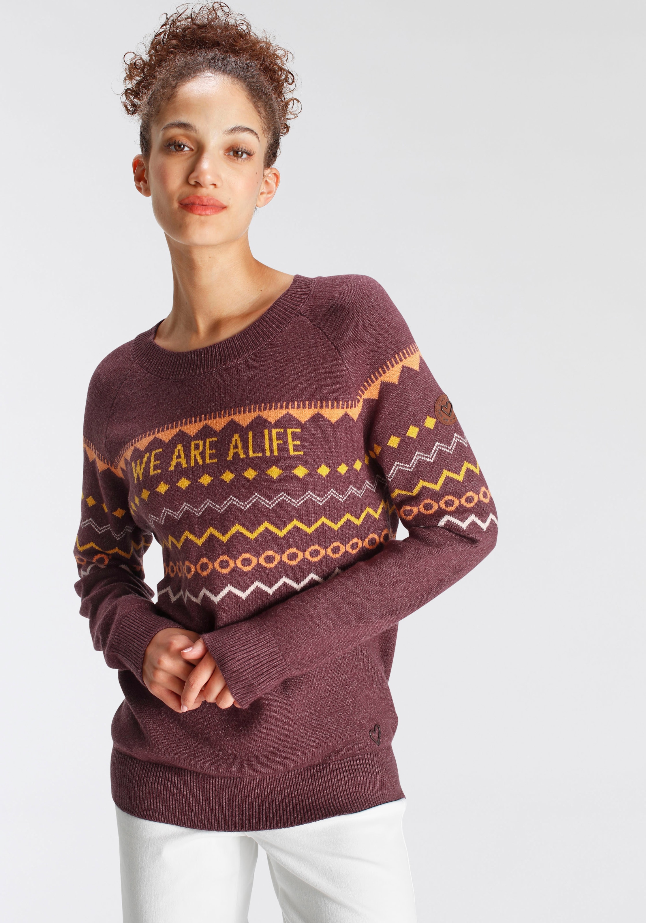 Alife & Kickin Alife & Kickin Norwegerpullover »Brend...