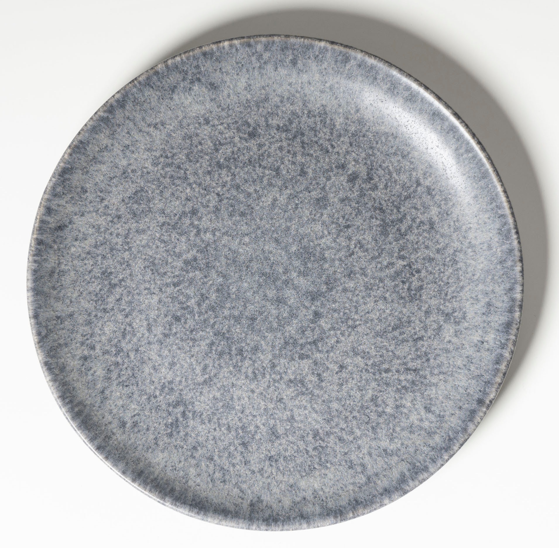 Dessertteller GIPFELSTÜCK "Teller Set, Moos'n'Stein", grau, B:21cm Ø:21cm, Steinzeug, Speiseteller, Scandi-Style, glänzende Reaktivglasur, jedes Stück ein Unikat 3