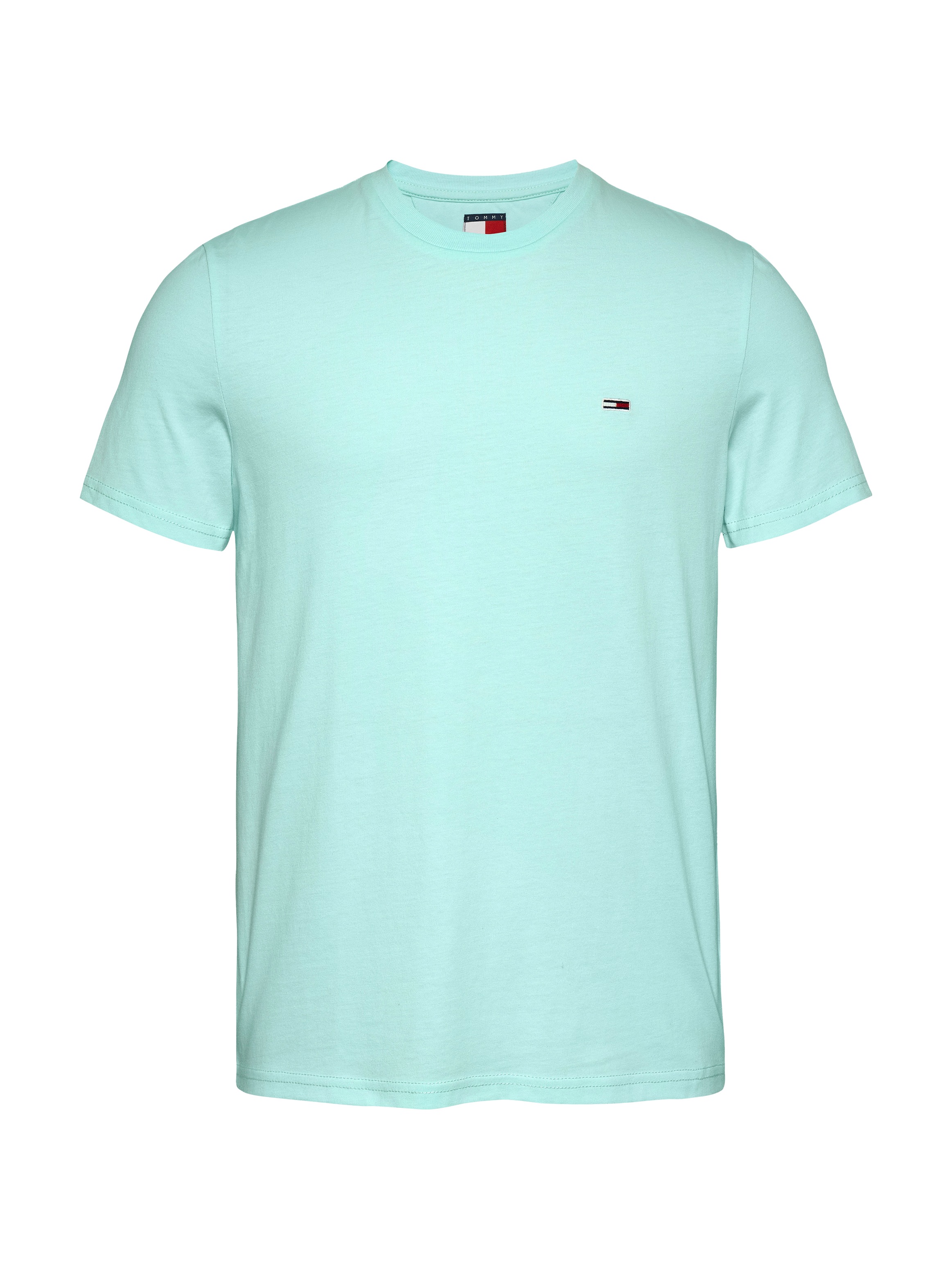 Tommy Jeans T-Shirt »TJM XSLIM JASPE HTR TEE EXT«, Mit Rundhalsausschnitt