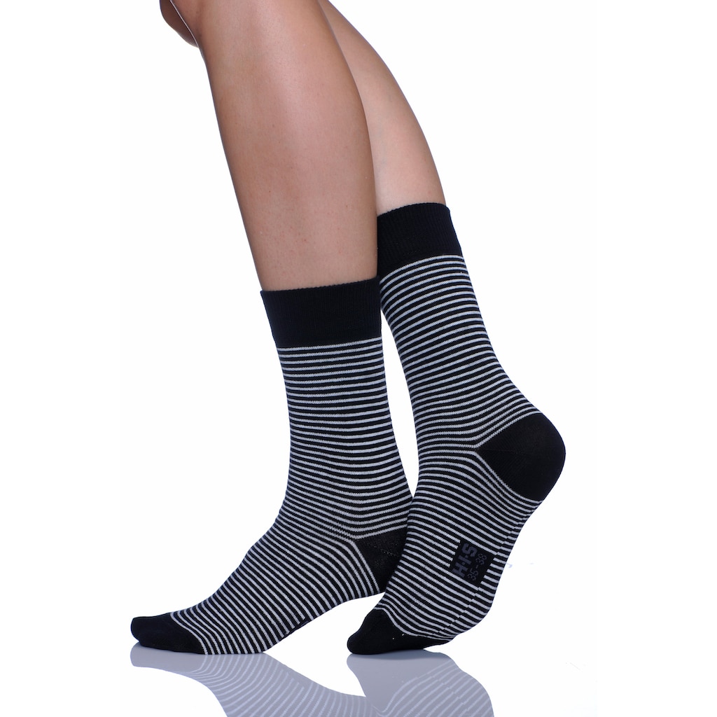 H.I.S Socken, (Set, 6 Paar), mit druckfreiem Bündchen