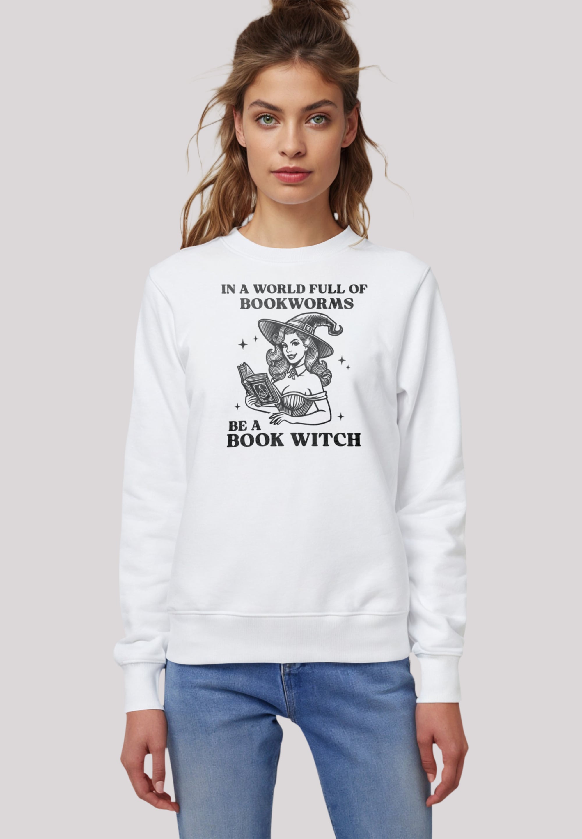 F4NT4STIC Sweatshirt "Halloween Witch be a book witch", Premium Qualität günstig online kaufen