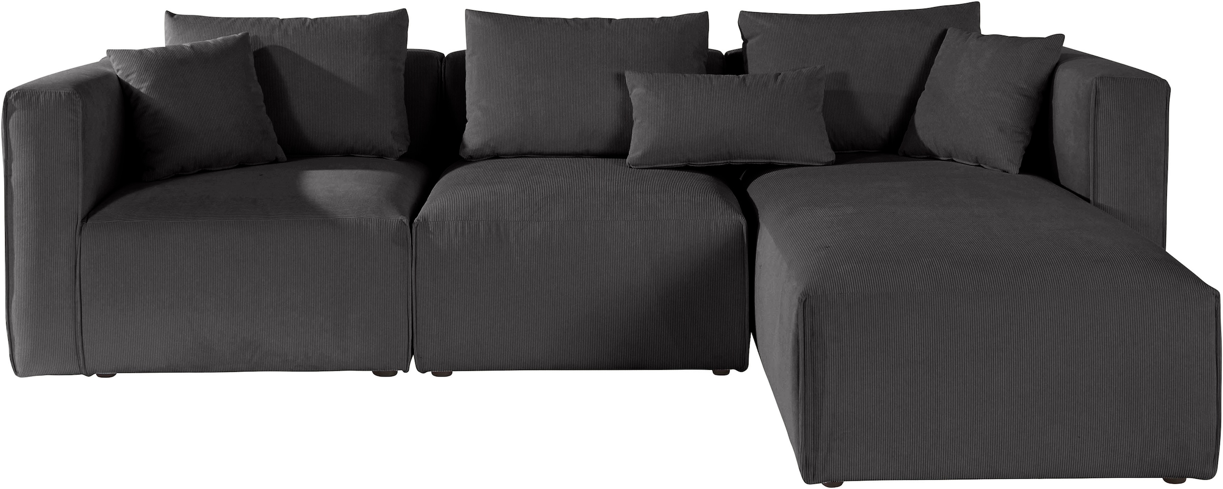 Home affaire Ecksofa "Comfine L-Form", zusammengesetzt aus Modulen, 3 Bezug günstig online kaufen
