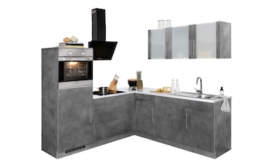 wiho Küchen Winkelküche »Cali«, mit E-Geräten, Stellbreite 210 x 220 cm kaufen