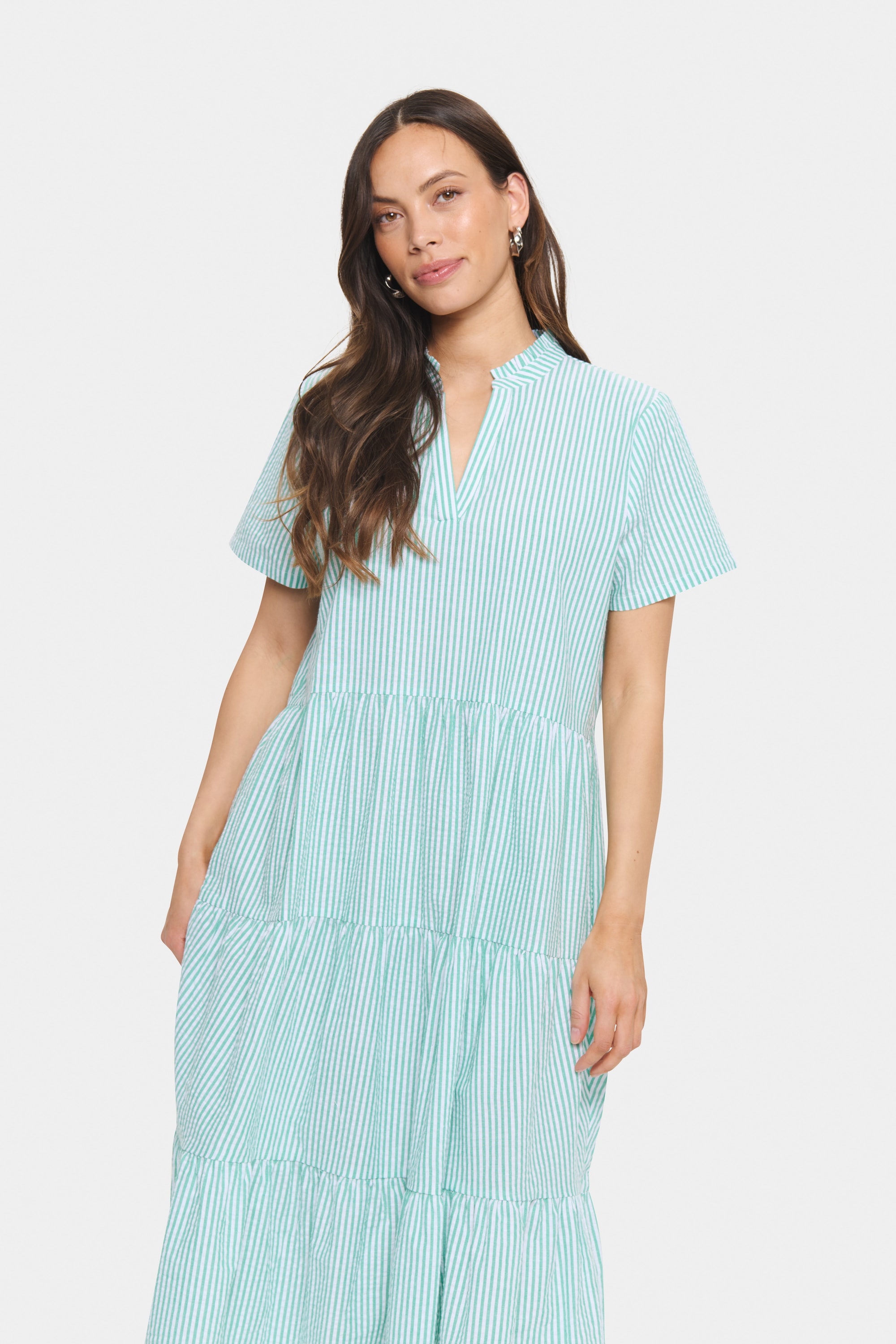 Saint Tropez Midikleid »Damen Kleid ElmikoSZ«