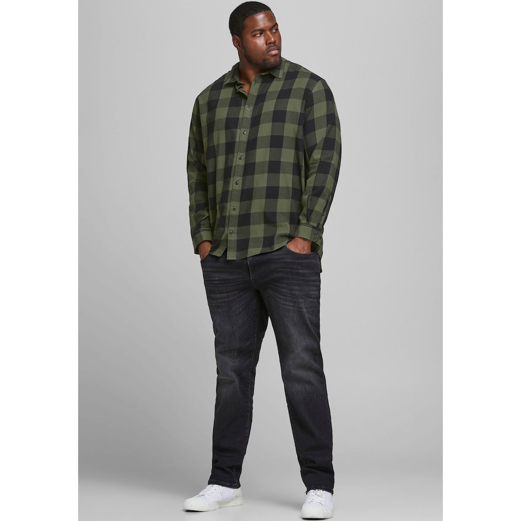 Jack & Jones PlusSize Karohemd »GINGHAM TWILL SHIRT«, Bis Größe 6XL