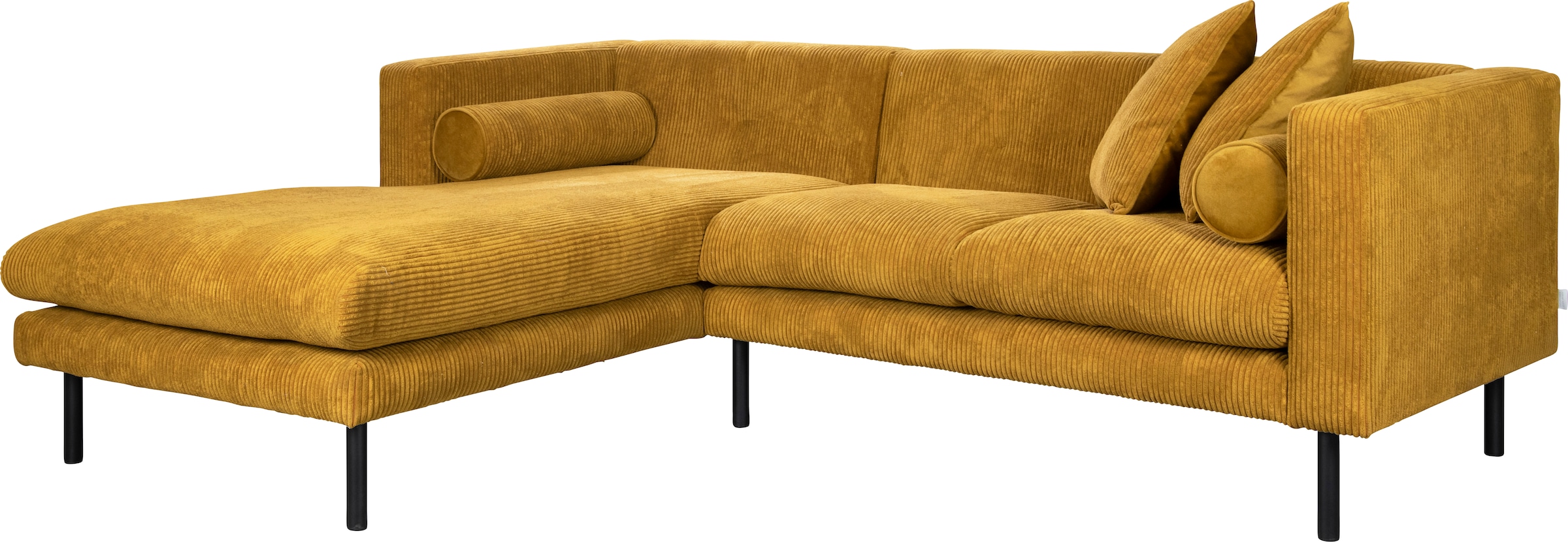 Home affaire Ecksofa »Lillibeth L-Form Designsofa, Maße B/T/H: 240/173/83 cm«, Zierkissen als Wendekissen, in Samtoptik oder Cord