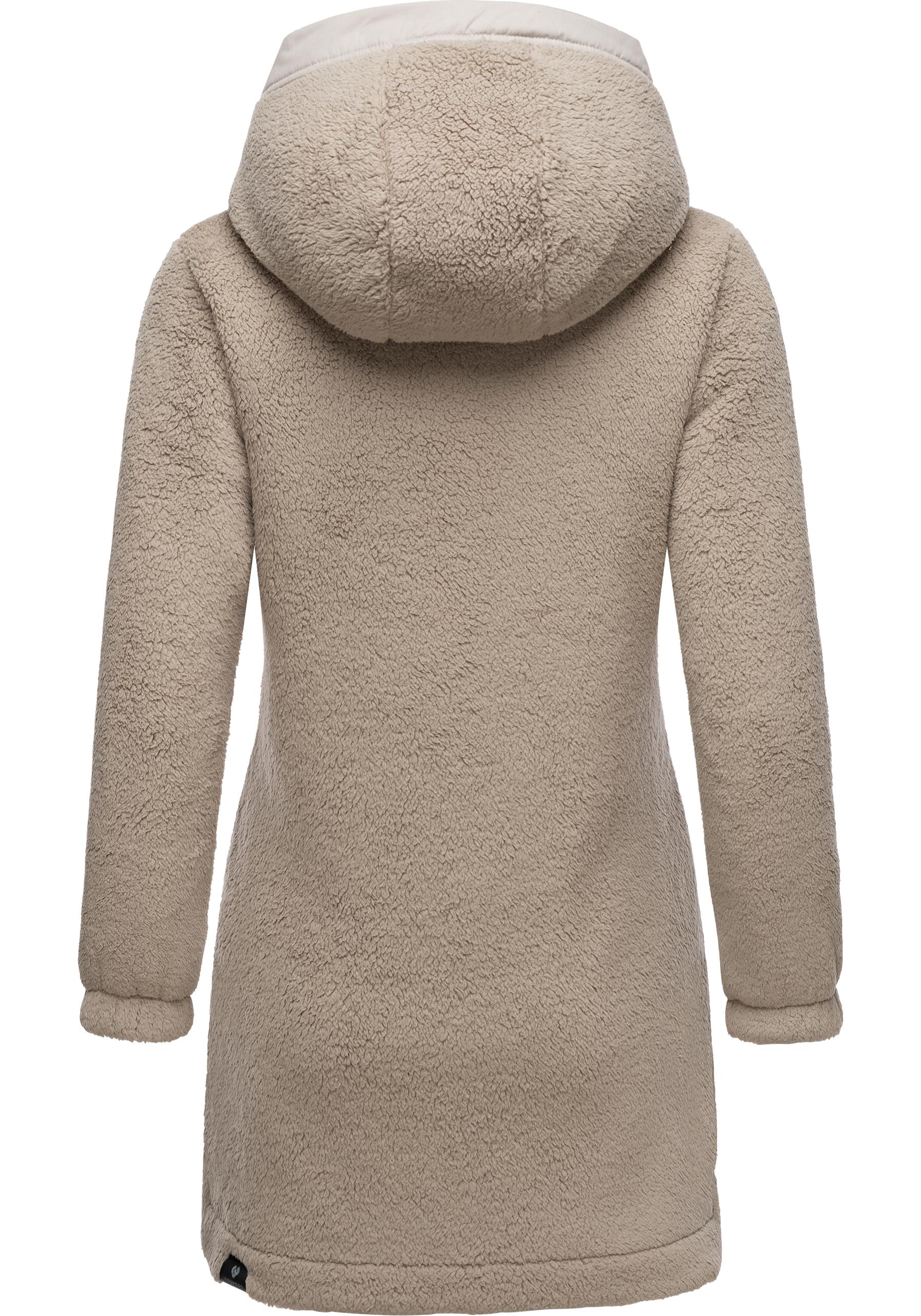 Thumbnail - Ragwear Outdoorjacke "Cousy" mit Kapuze flauschige Übergangsjacke mit Teddyfell und Kapuze