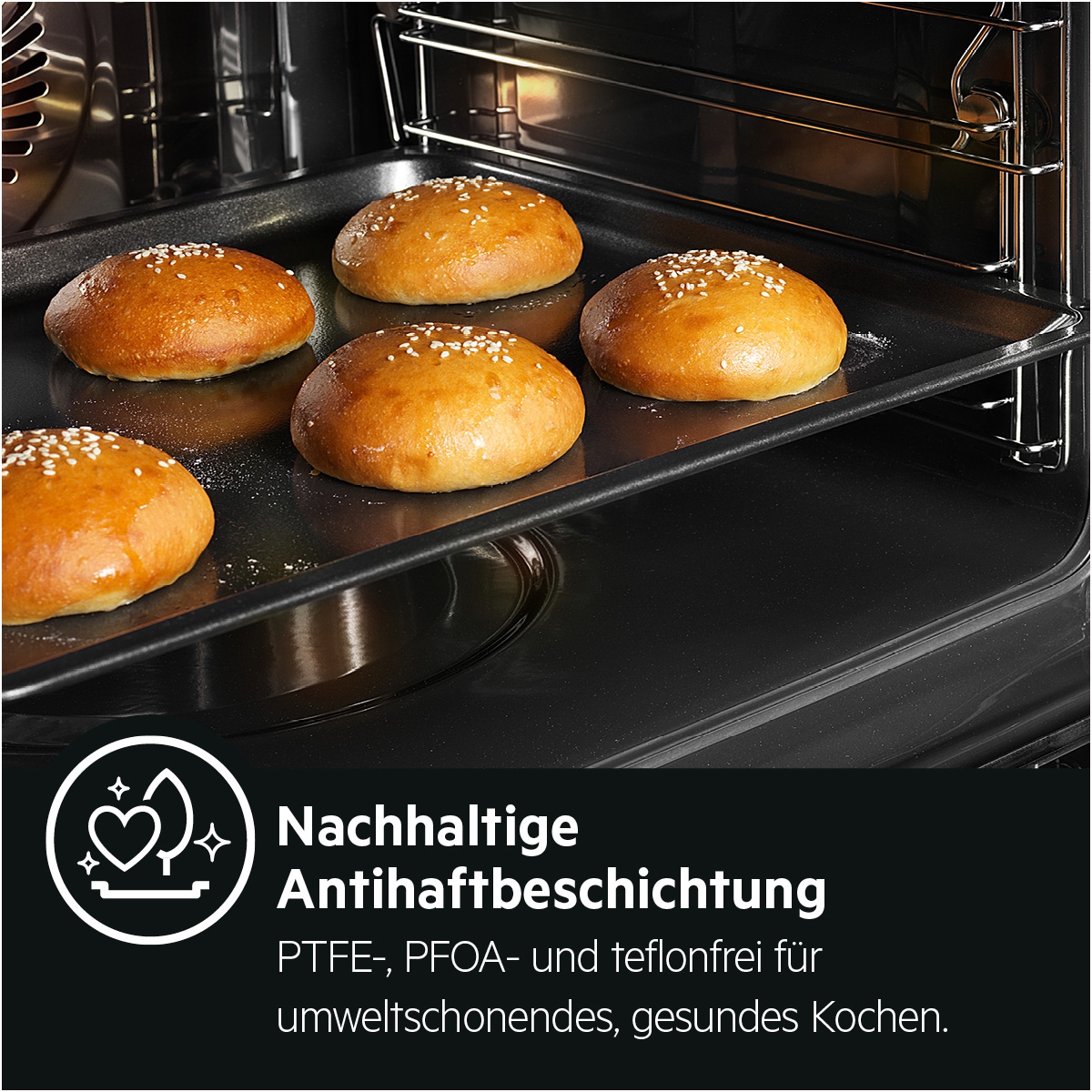 AEG Backblech »Easy2Clean Backblech A9OOAF11 mit Antihaftbeschichtung« Metall Easy2Clean: Backen ohne Backpapier – nichts haftet, schnell sauber