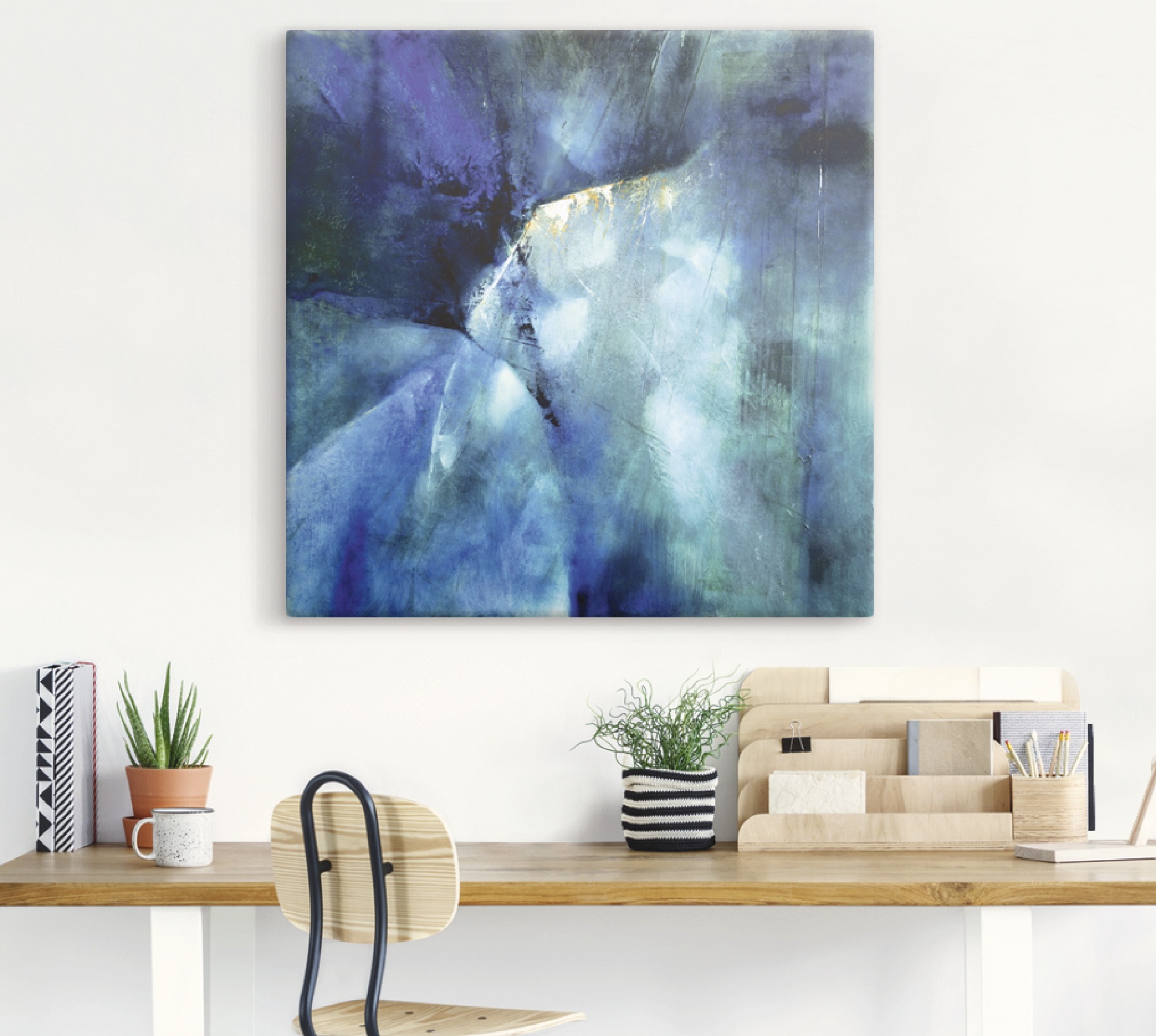 Artland Wandbild »Komposition in blau«, Gegenstandslos, (1 St.), als Alubild, Outdoorbild, Leinwandbild in verschied. Größen