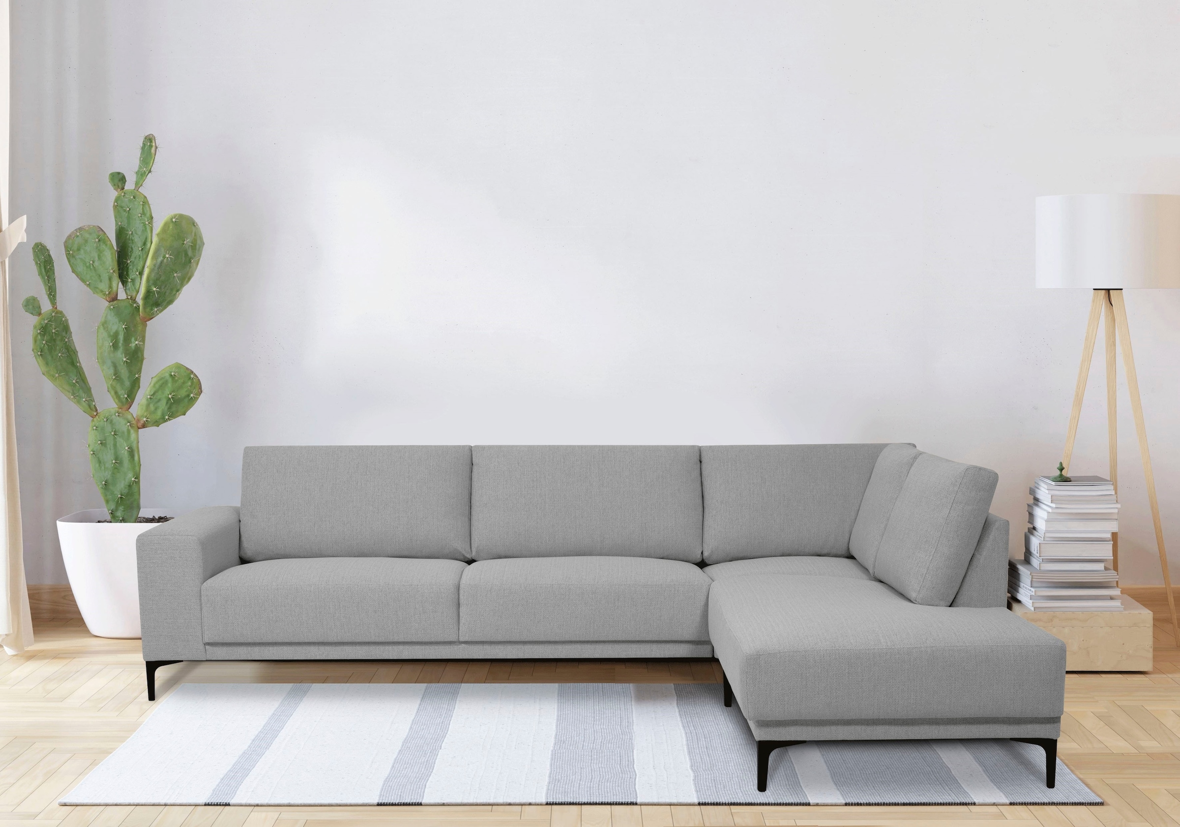 OTTO home Ecksofa "Xander, L-Form," Breite 289 cm, Webstoff, Soft-Touch Che günstig online kaufen