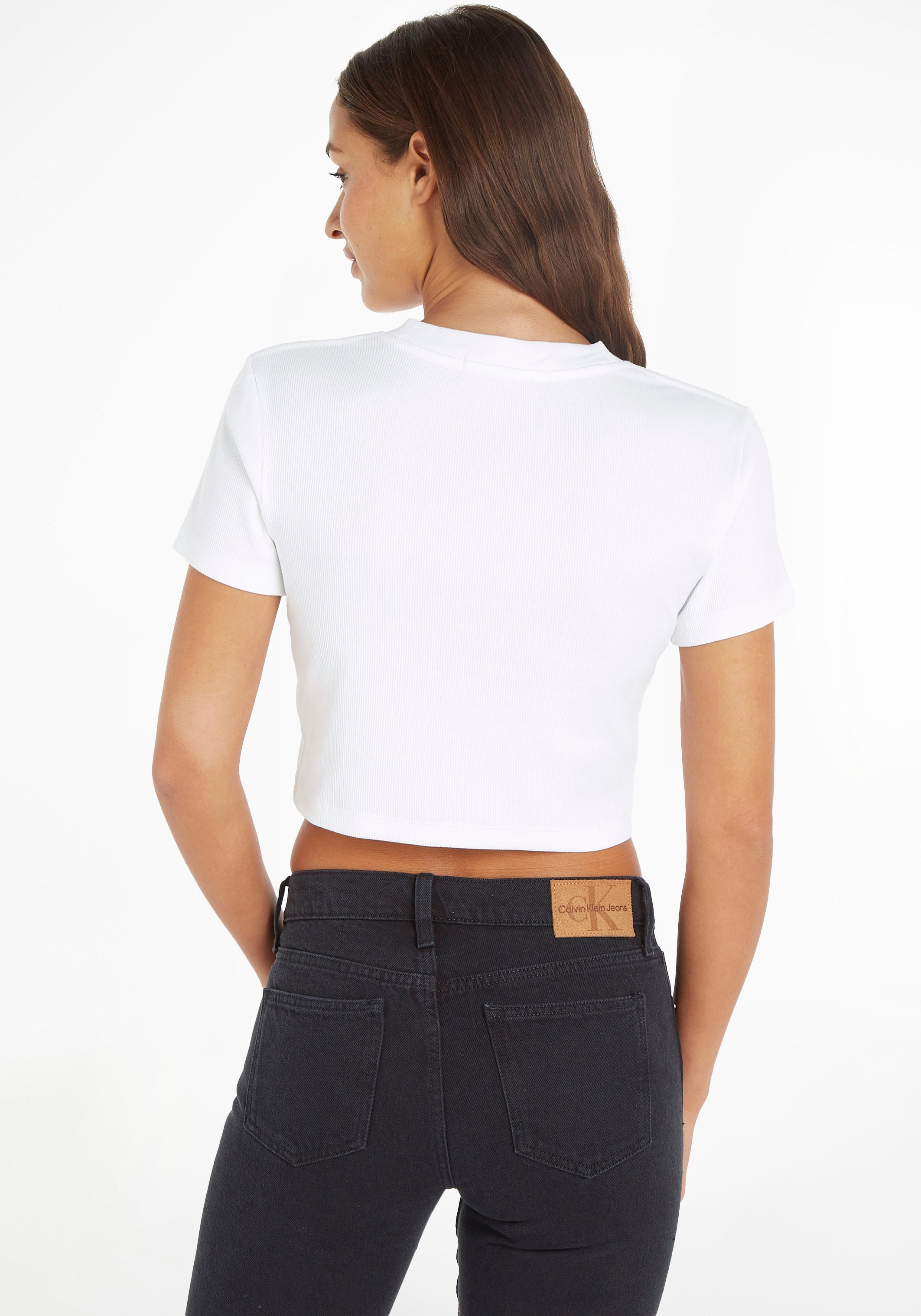 Calvin Klein Jeans T-Shirt »BADGE | TEE« SHORT RIB SLEEVE BAUR kaufen für