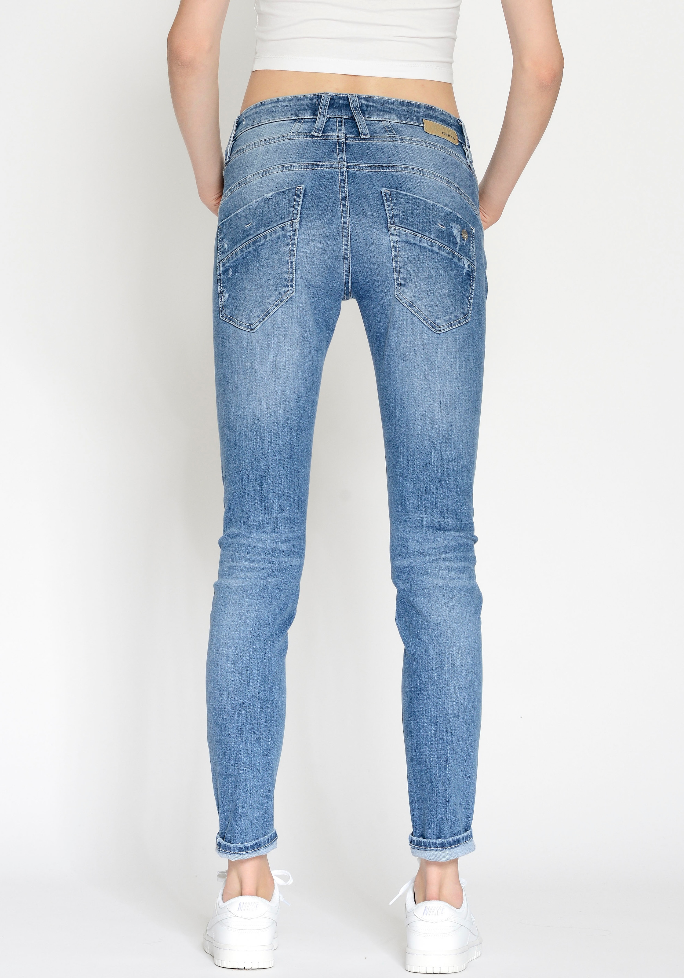 GANG Relax-fit-Jeans »94GERDA«, elastische kaufen Denimqualität | für BAUR hohen Tragekomfort