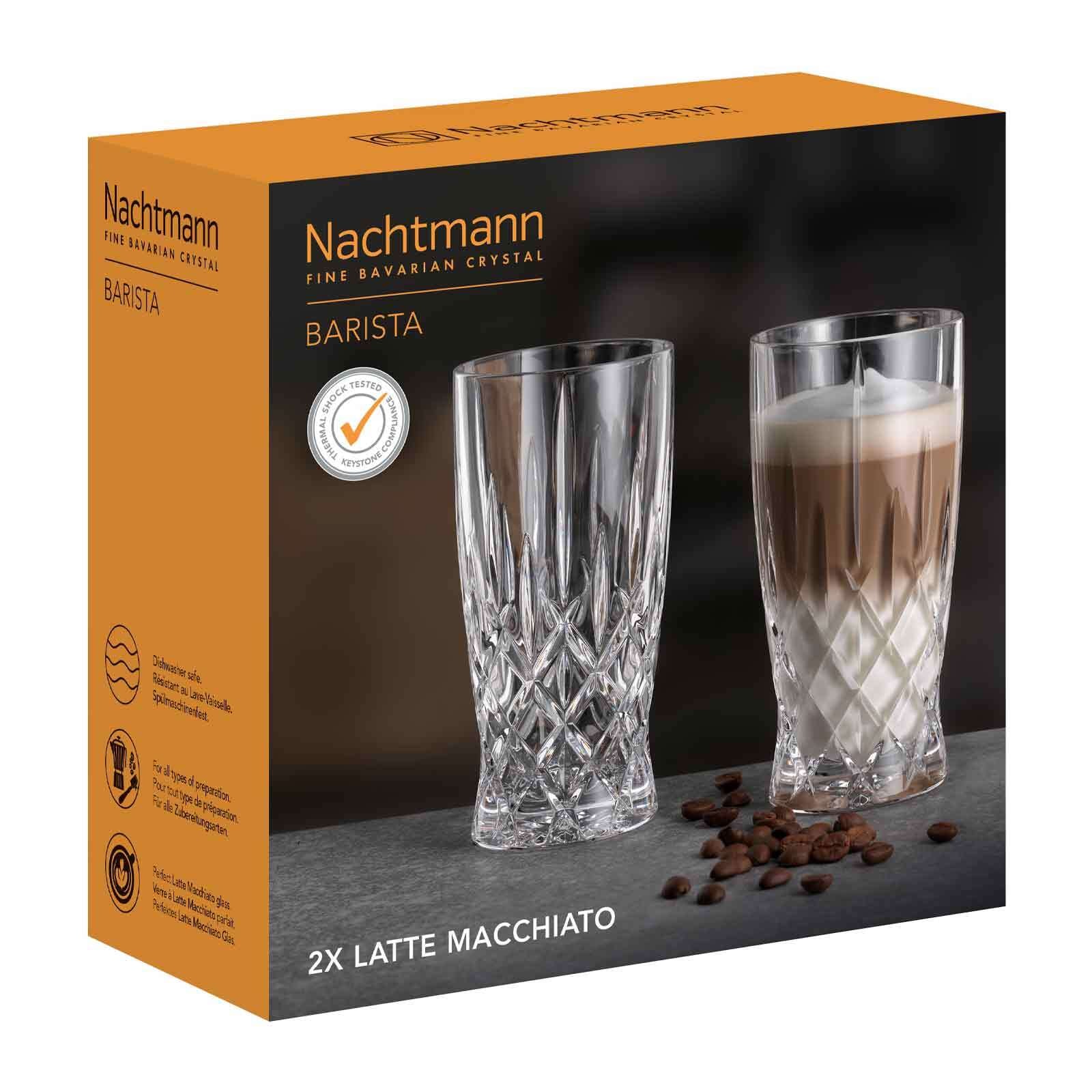 Nachtmann Latte-Macchiato-Glas »Latte Macchiato Gläser Noblesse Barista 350 ml 2er Set transparent«