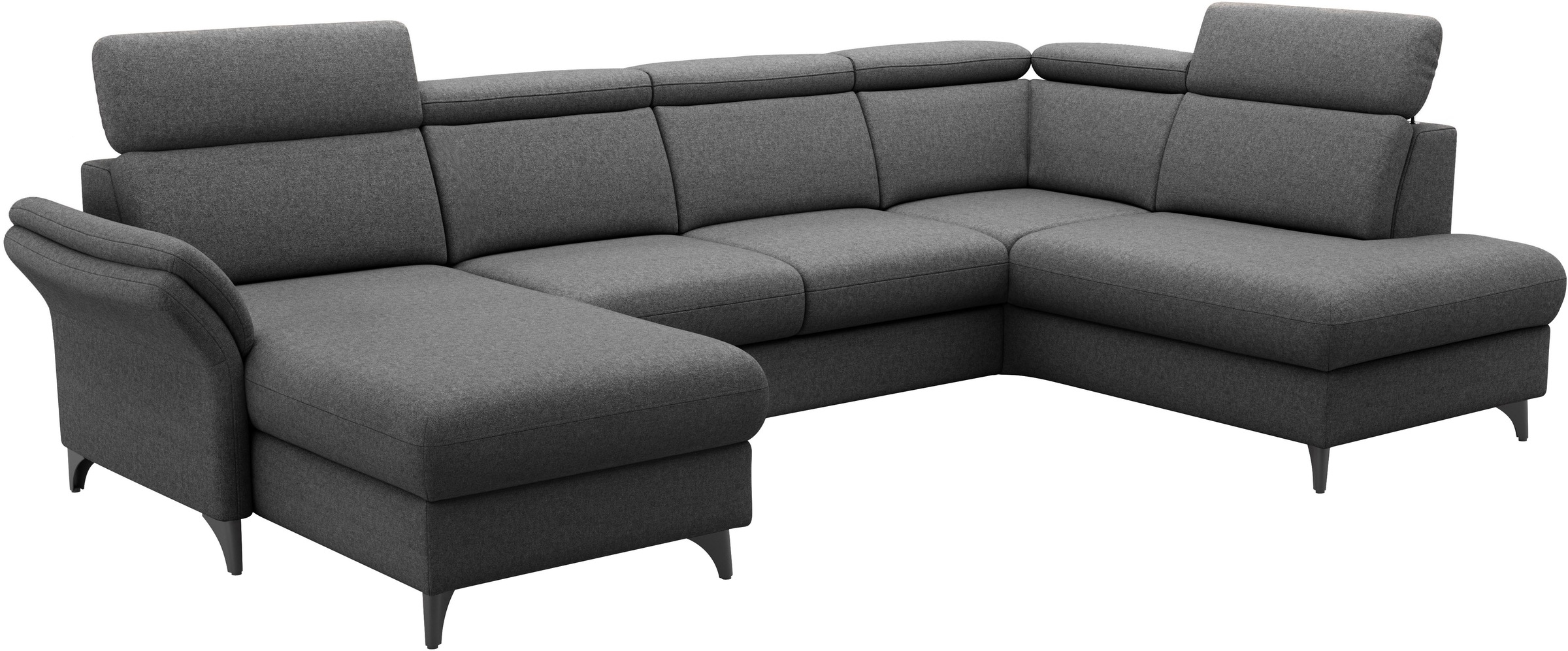 sit&more Wohnlandschaft »Glendale, U-Form« inkl. Kopfteilverstellung,wahlweise mit Vorziehsitz und Bettkasten