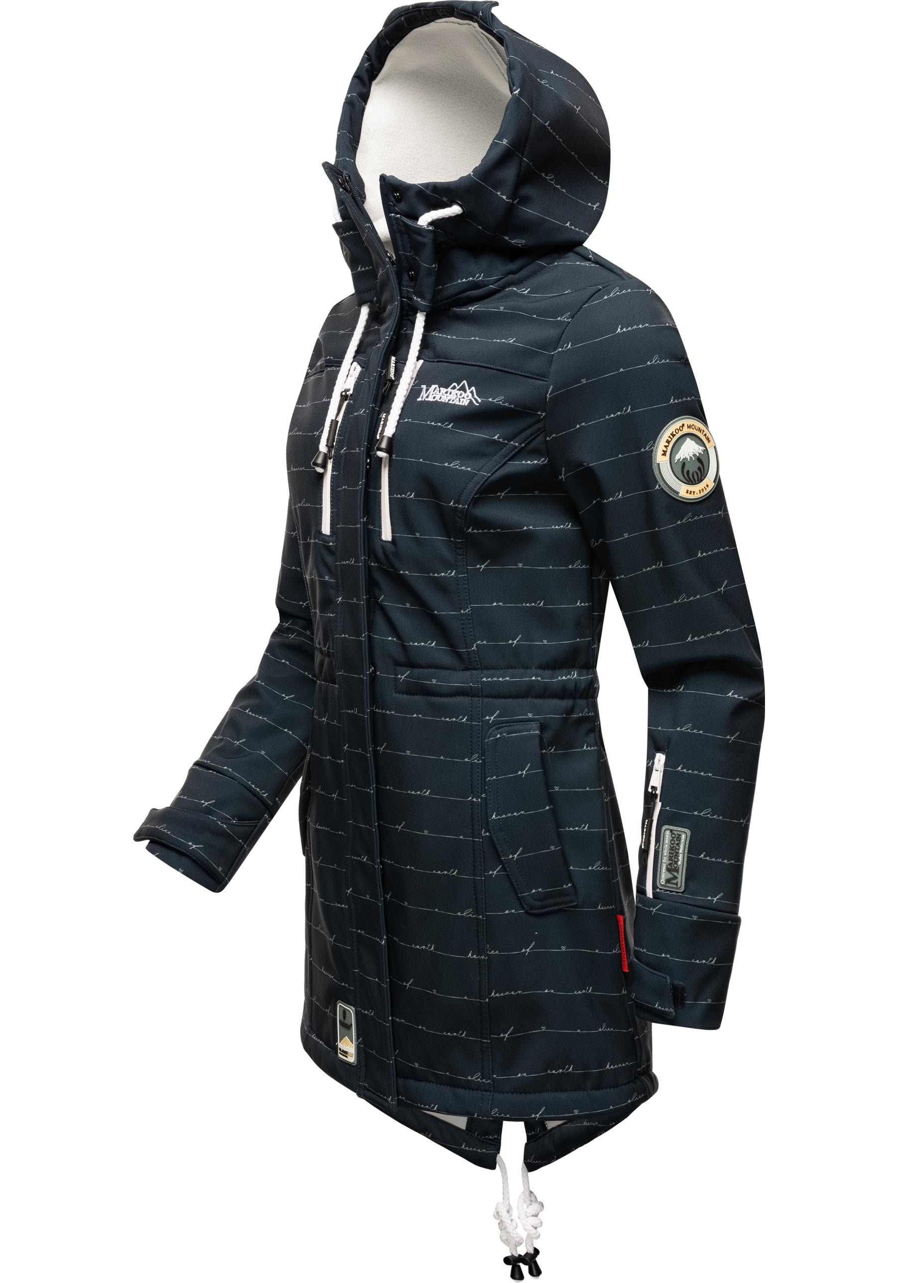 Marikoo Funktionsmantel »Zimtzicke«, Wasserdichter Softshell Parka mit Kapuze