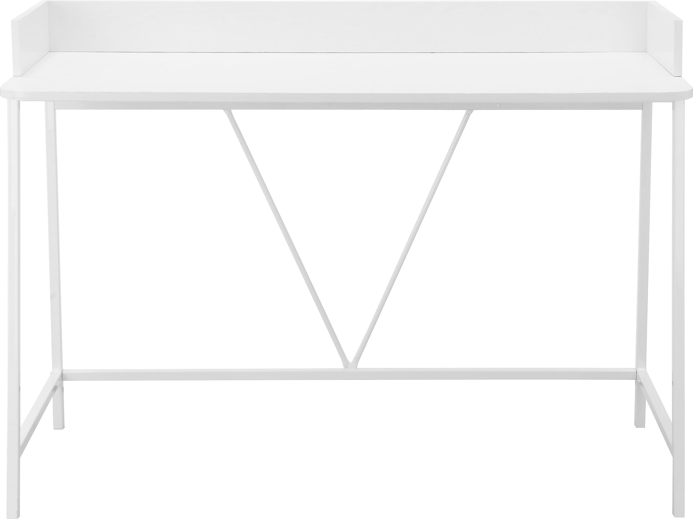 INOSIGN Schreibtisch »Jullian«, (1 St.), weißes Gestell aus Metall, Breite 120 cm