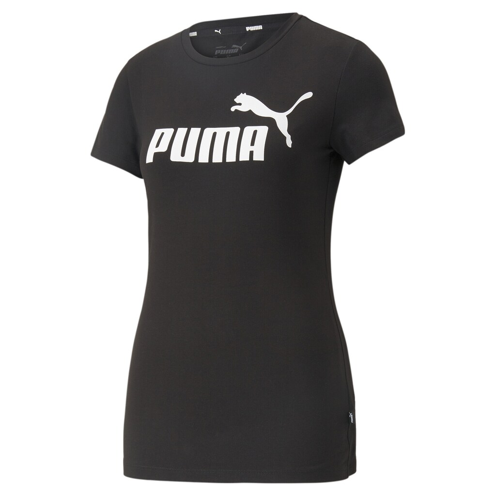 PUMA T-Shirt »Essentials Slim Logo T-Shirt Damen«