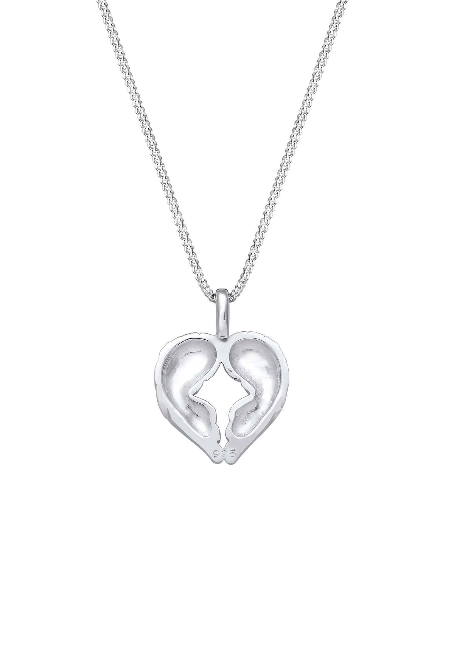 Elli Kette mit Anhänger »Flügel Herz 925 Sterling Silber«