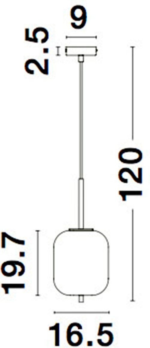 Nova Luce Hängeleuchten »LATO« E14 1 Stk. Ohne Leuchtmittel