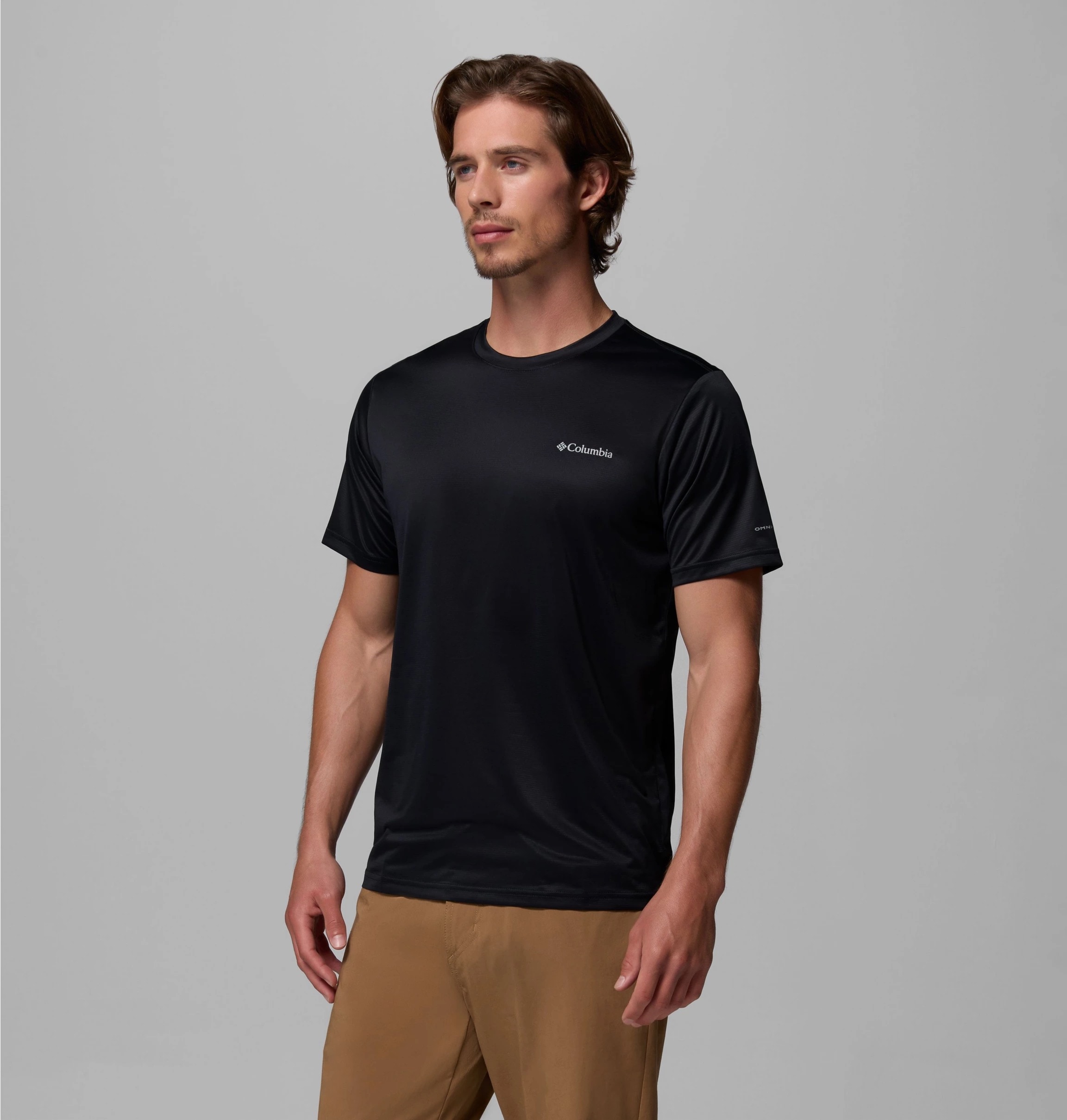 Columbia Funktionsshirt Kurzarm-Design, feuchtigkeitstransportierendes Gewebe, aus Polyester