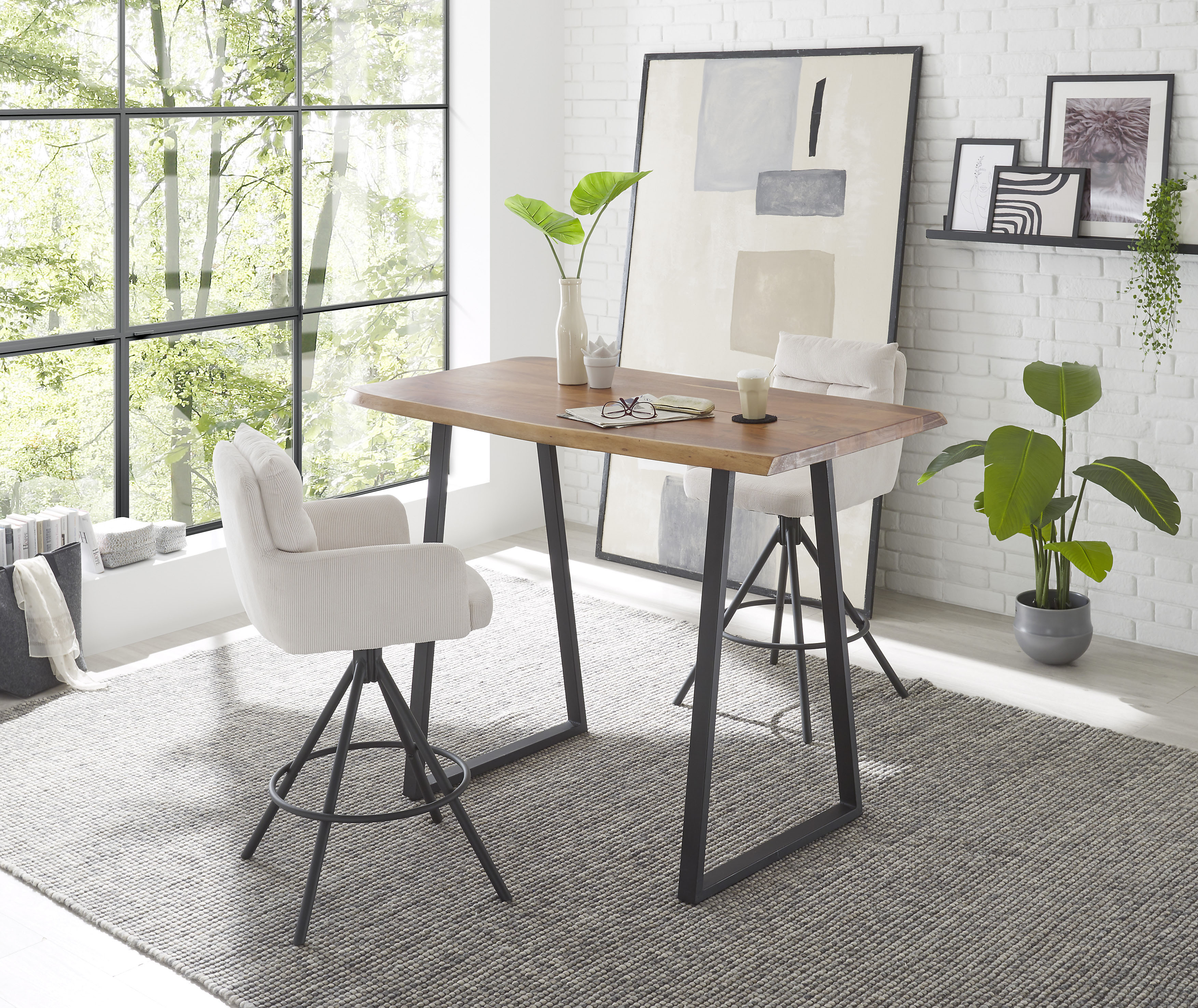 Thumbnail - Stolkom Barhocker "Sofia" Set, 2 Stk. tlg. Komfortsitzhöhe 70 cm, 180drehbar Auto Return funktion