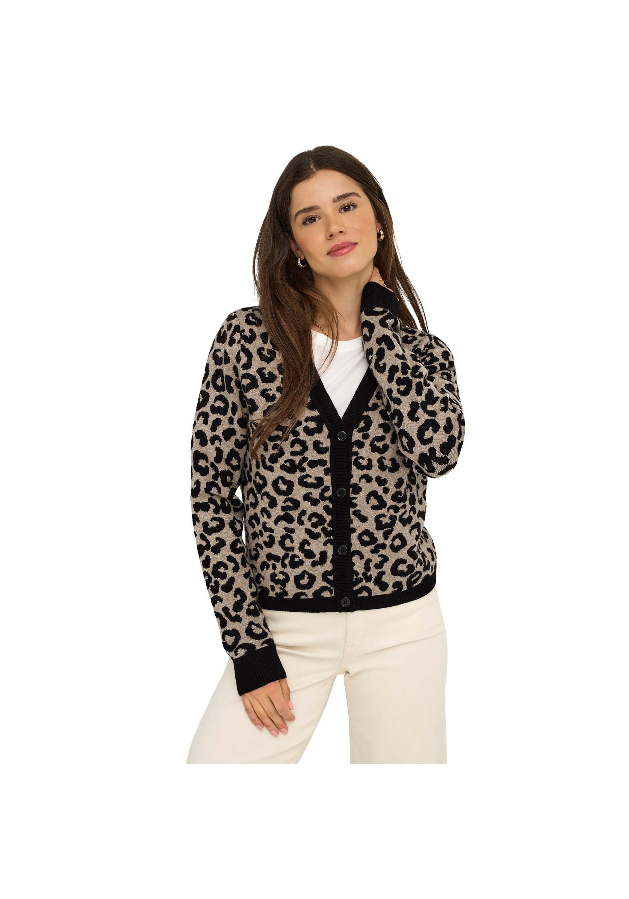ONLY Sweatshirt »Strickjacke ONLLEO V-NECK CARDIGAN 1er Pack«, 1
